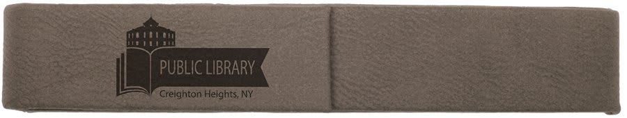 6 1/2" x 1" Laserable Leatherette Single Pen Case