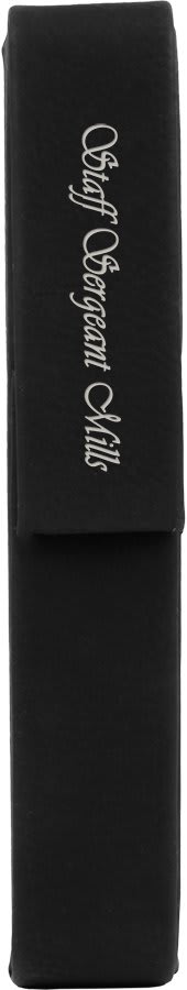 6 1/2" x 1"/Silver Laserable Leatherette Single Pen Case