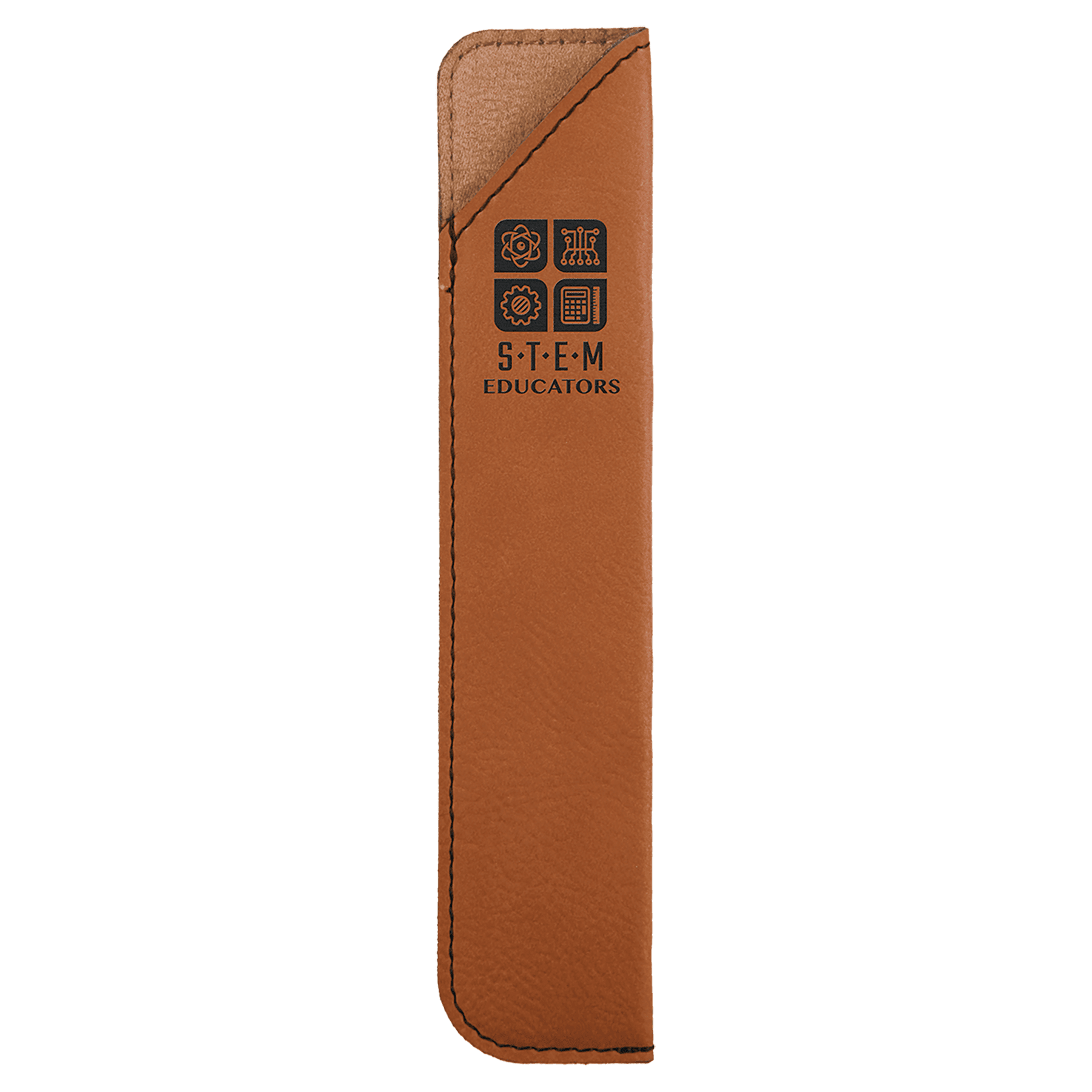 6 1/4" Rawhide Laserable Leatherette Pen Sleeve