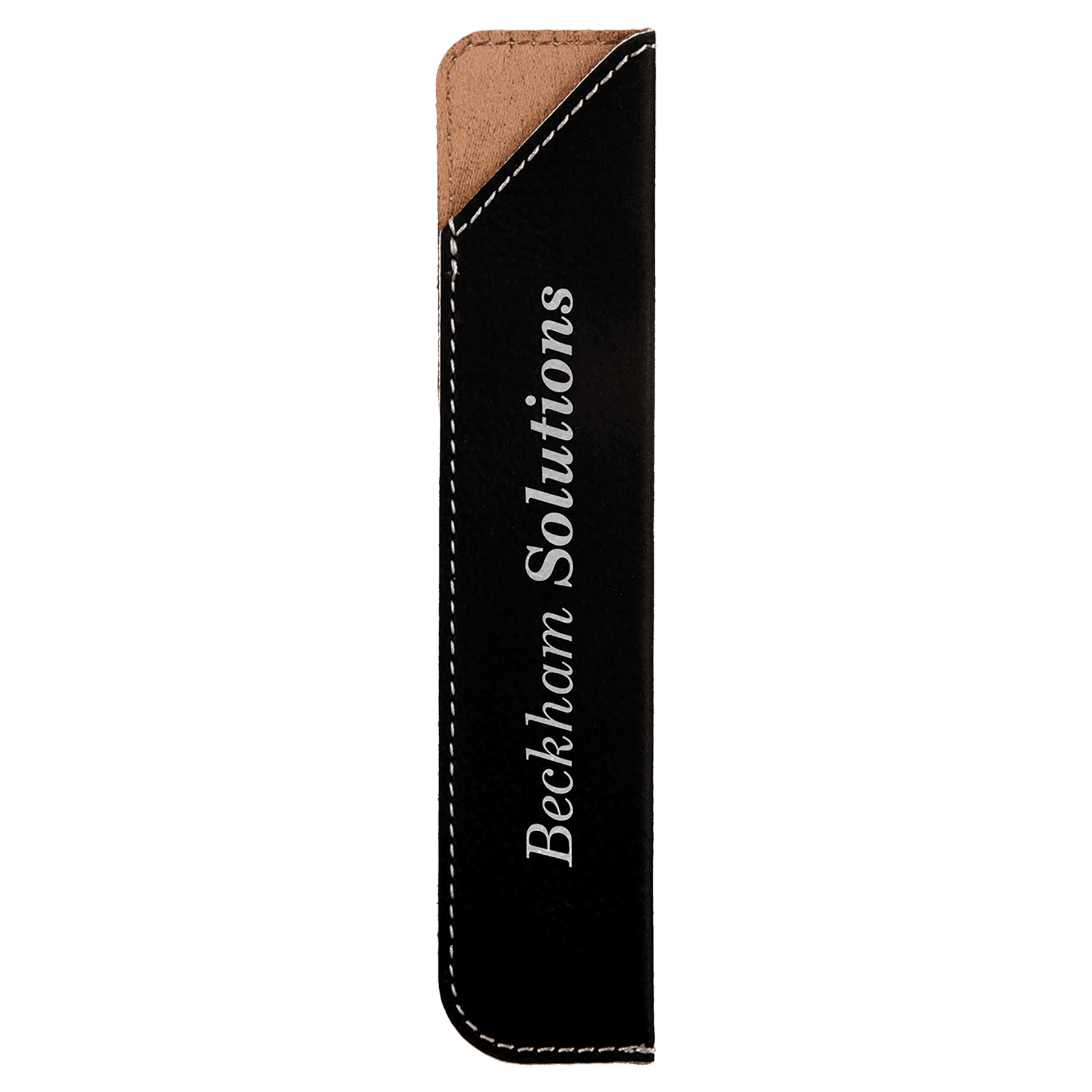6 1/4"/Silver Laserable Leatherette Pen Sleeve