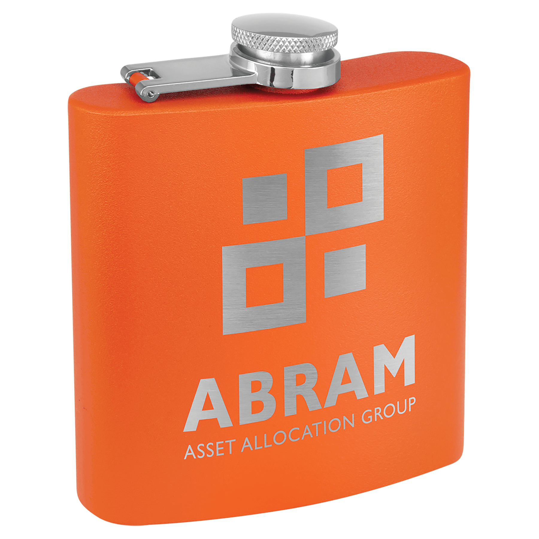 6 oz. Powder Coated Laserable Stainless Steel Flask