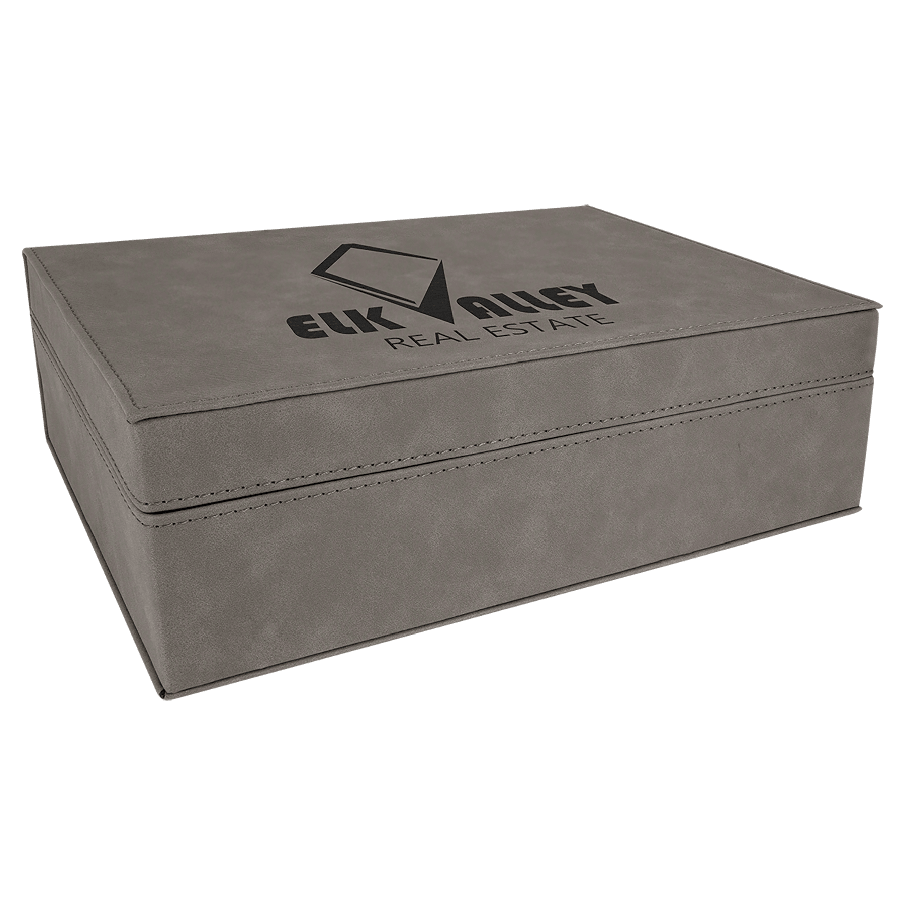 10 1/4" x 7 1/2" Laserable Leatherette Premium Gift Box