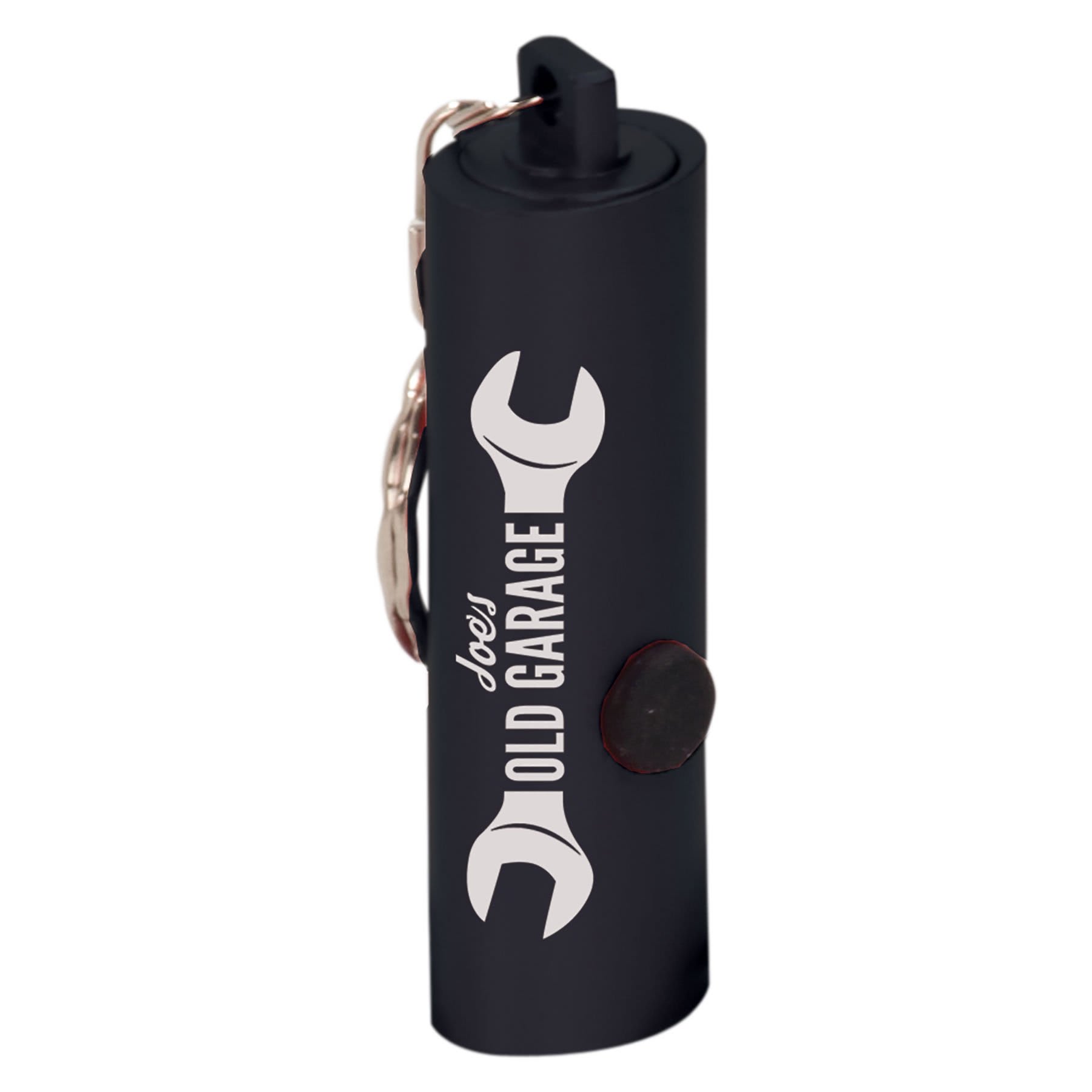 2 3/8" 3-LED Laserable Flashlight with Keychain