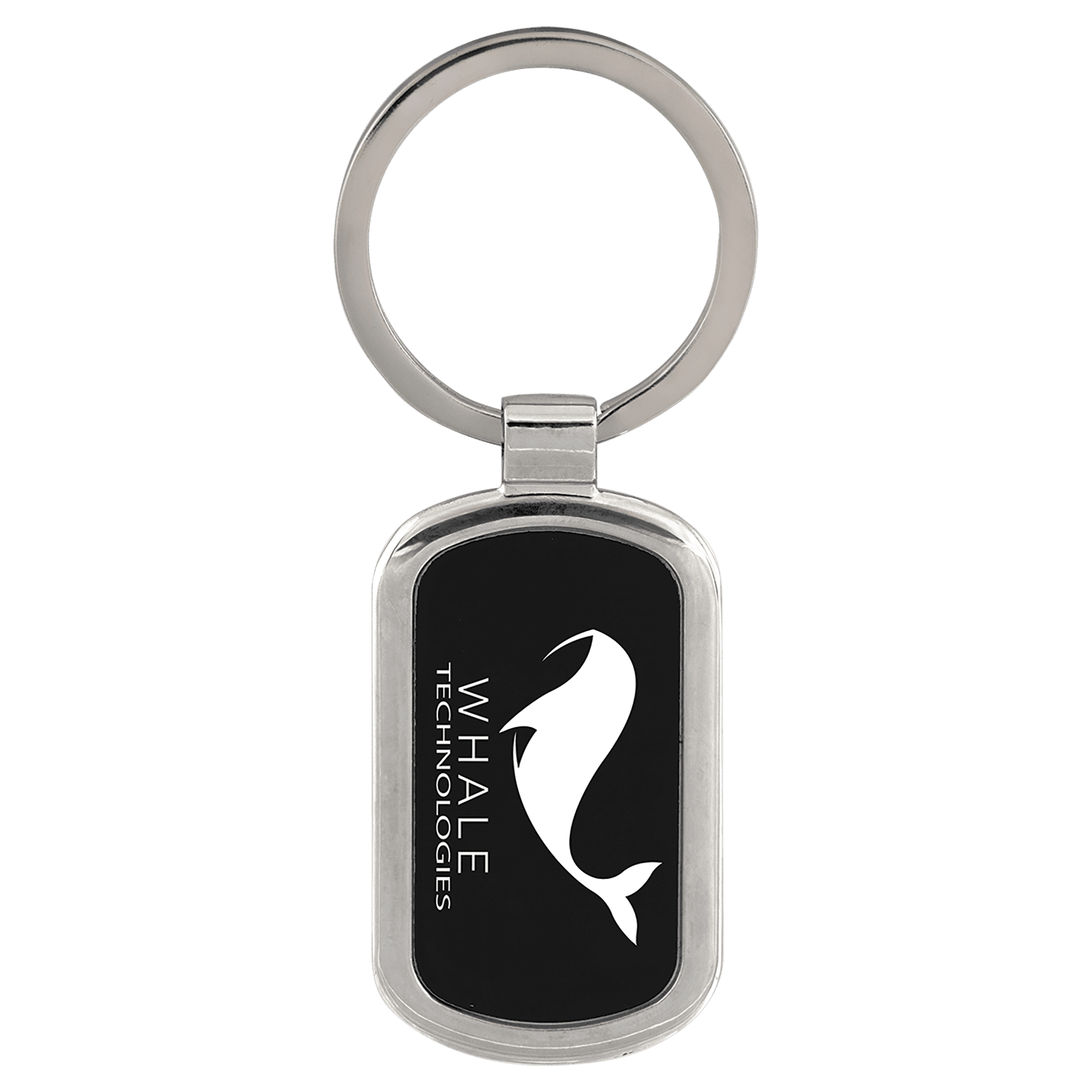 1 1/8" x 1 7/8" Laserable Rectangle Keychain