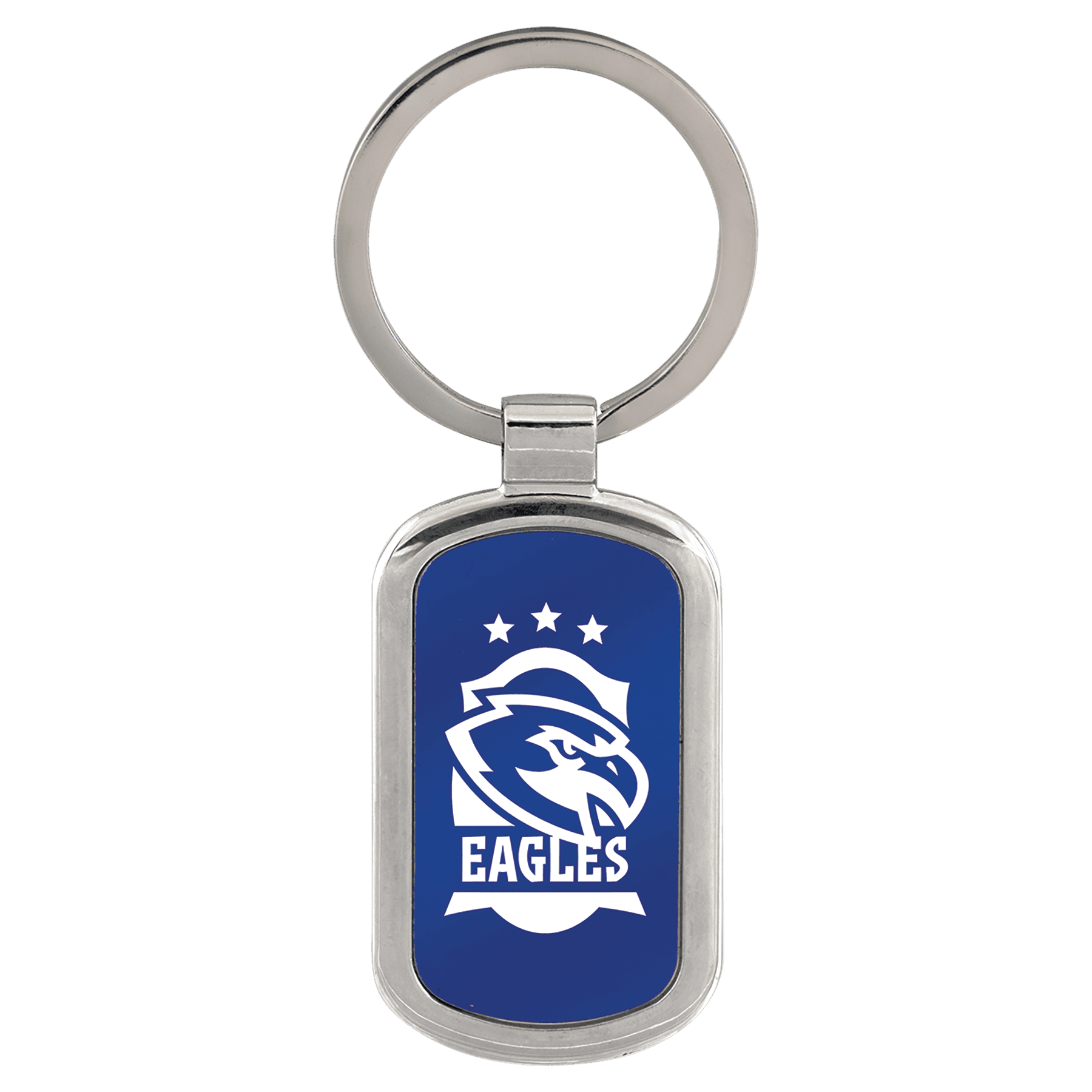 1 1/8" x 1 7/8" Laserable Rectangle Keychain