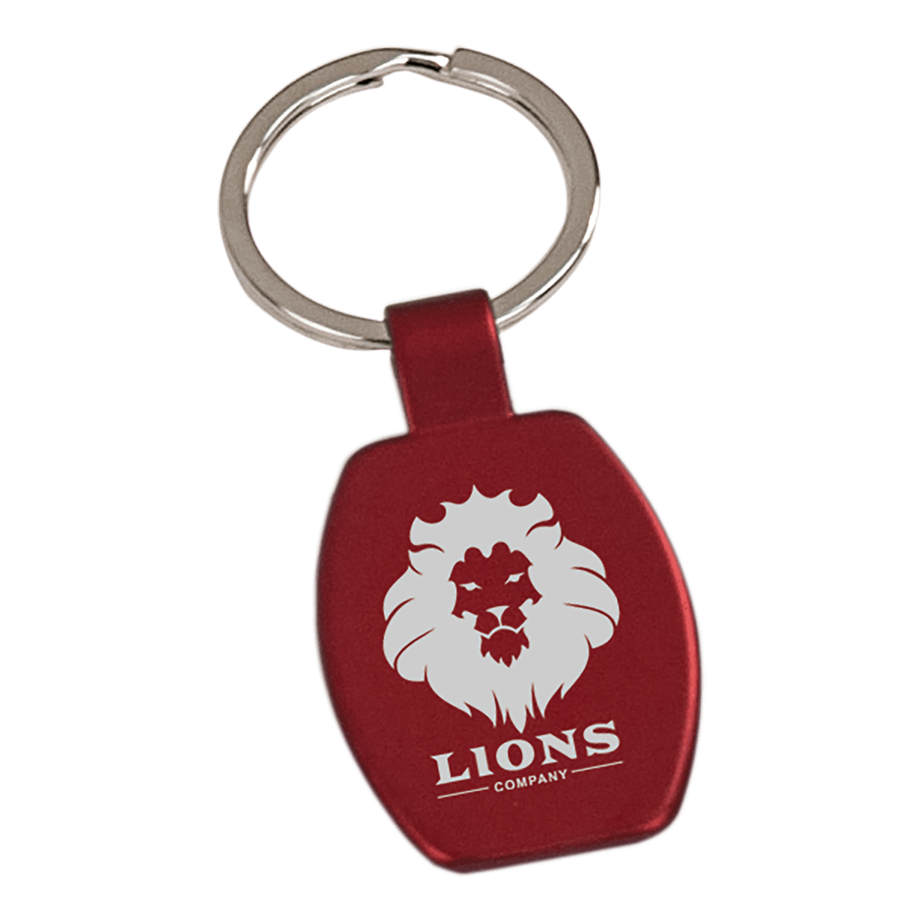 1 5/8" Laserable Rectangle Keychain