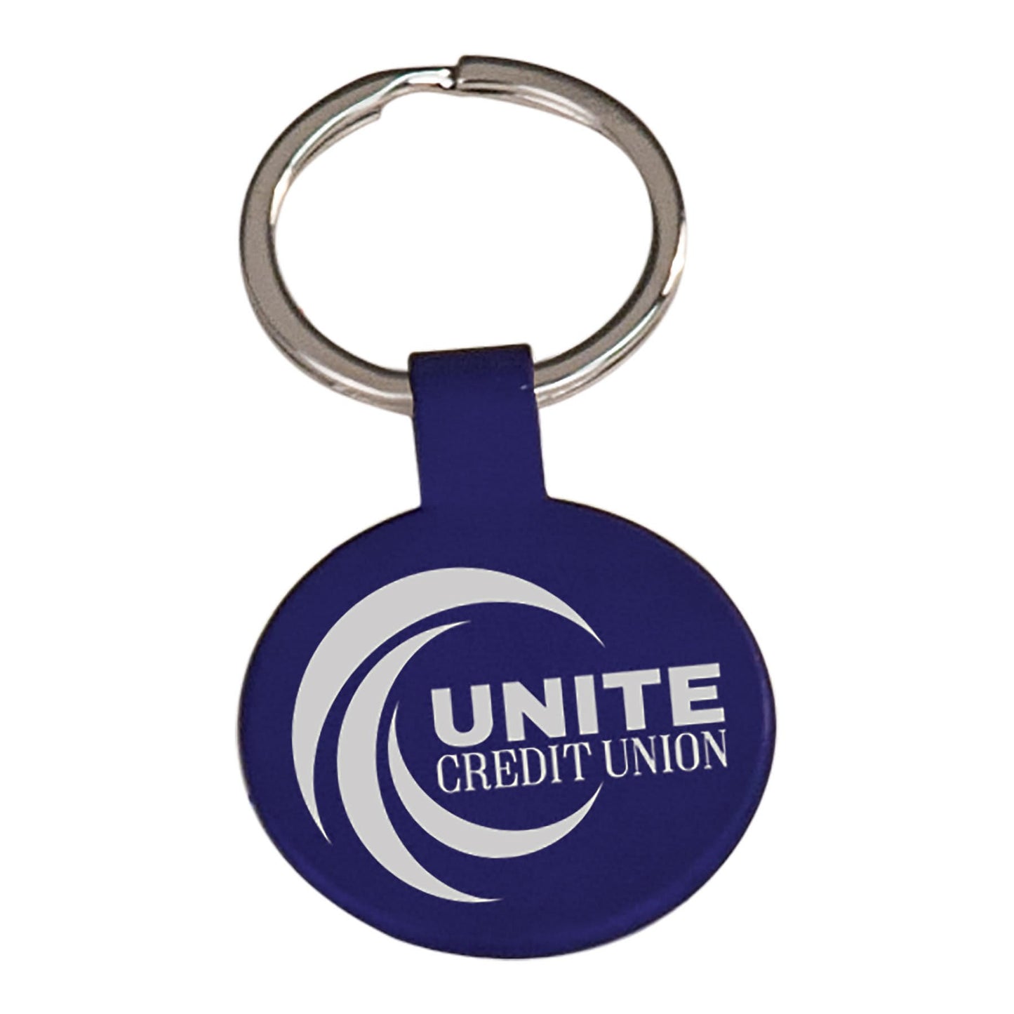 1 1/2" Laserable Round Keychain