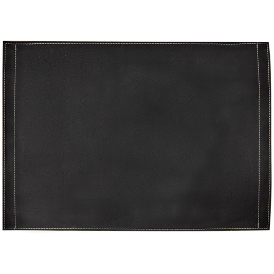16" x 12"/Gold Laserable Leatherette Insert for Serving Tray