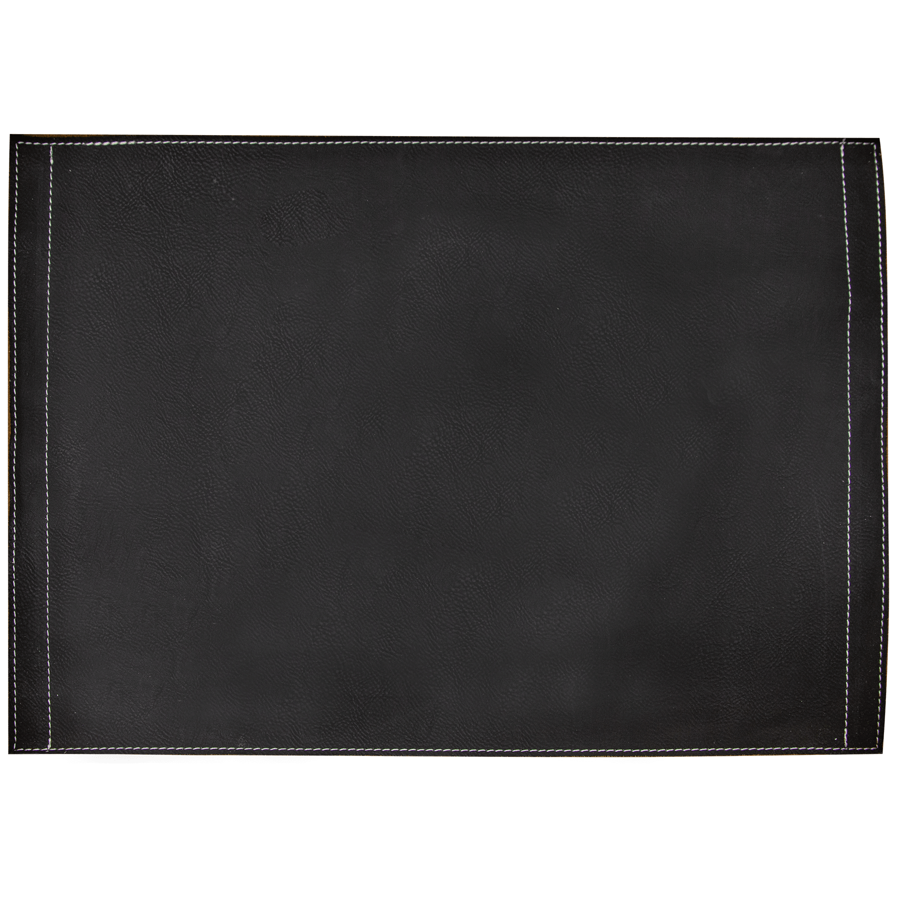 16" x 12"/Silver Laserable Leatherette Insert for Serving Tray