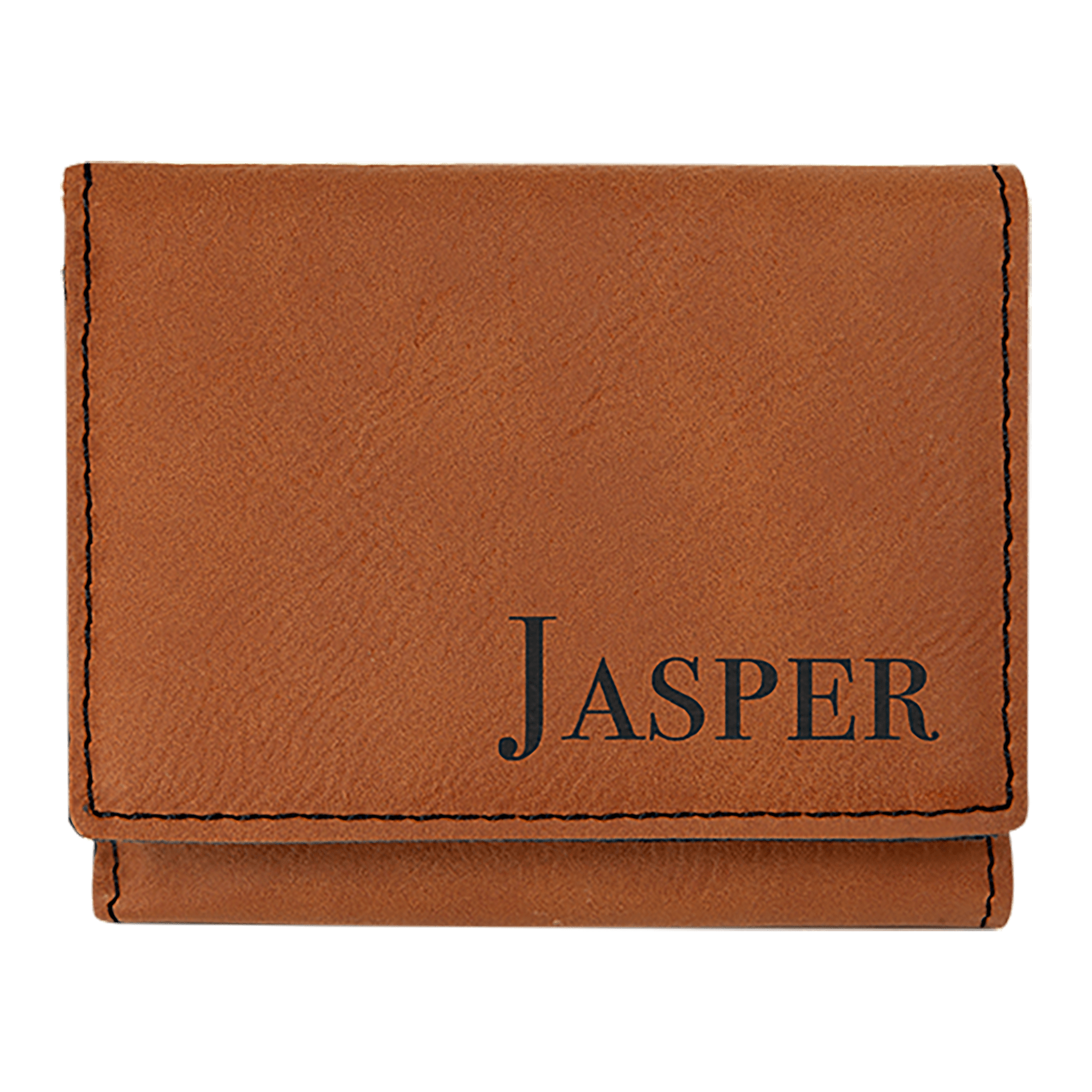 3" x 4" Rawhide Laserable Leatherette Trifold Wallet