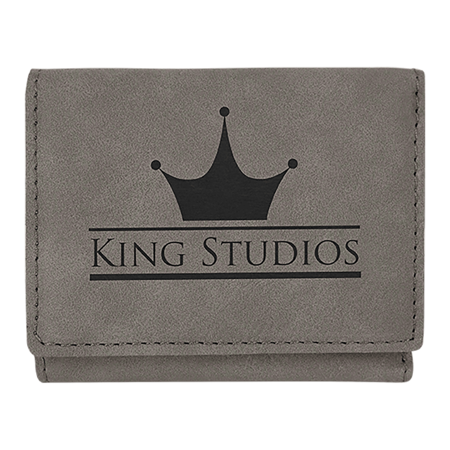 3" x 4" Laserable Leatherette Trifold Wallet