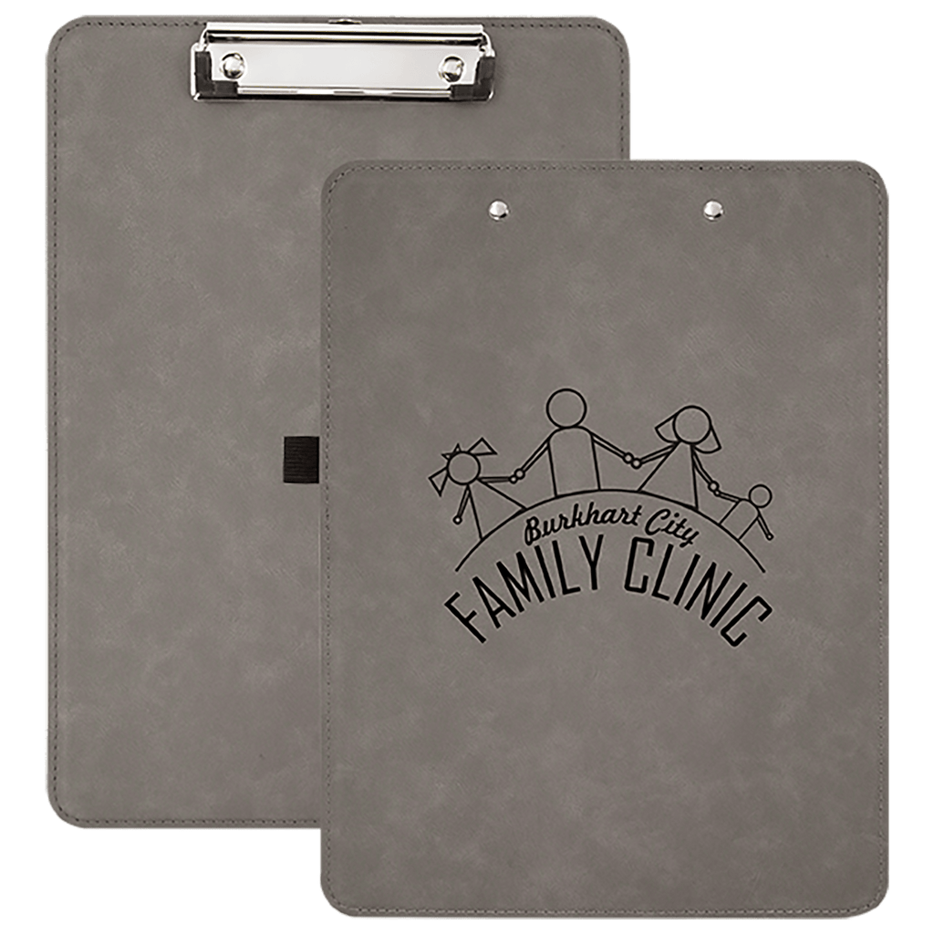 9" x 12 1/2" Laserable Leatherette Clipboard