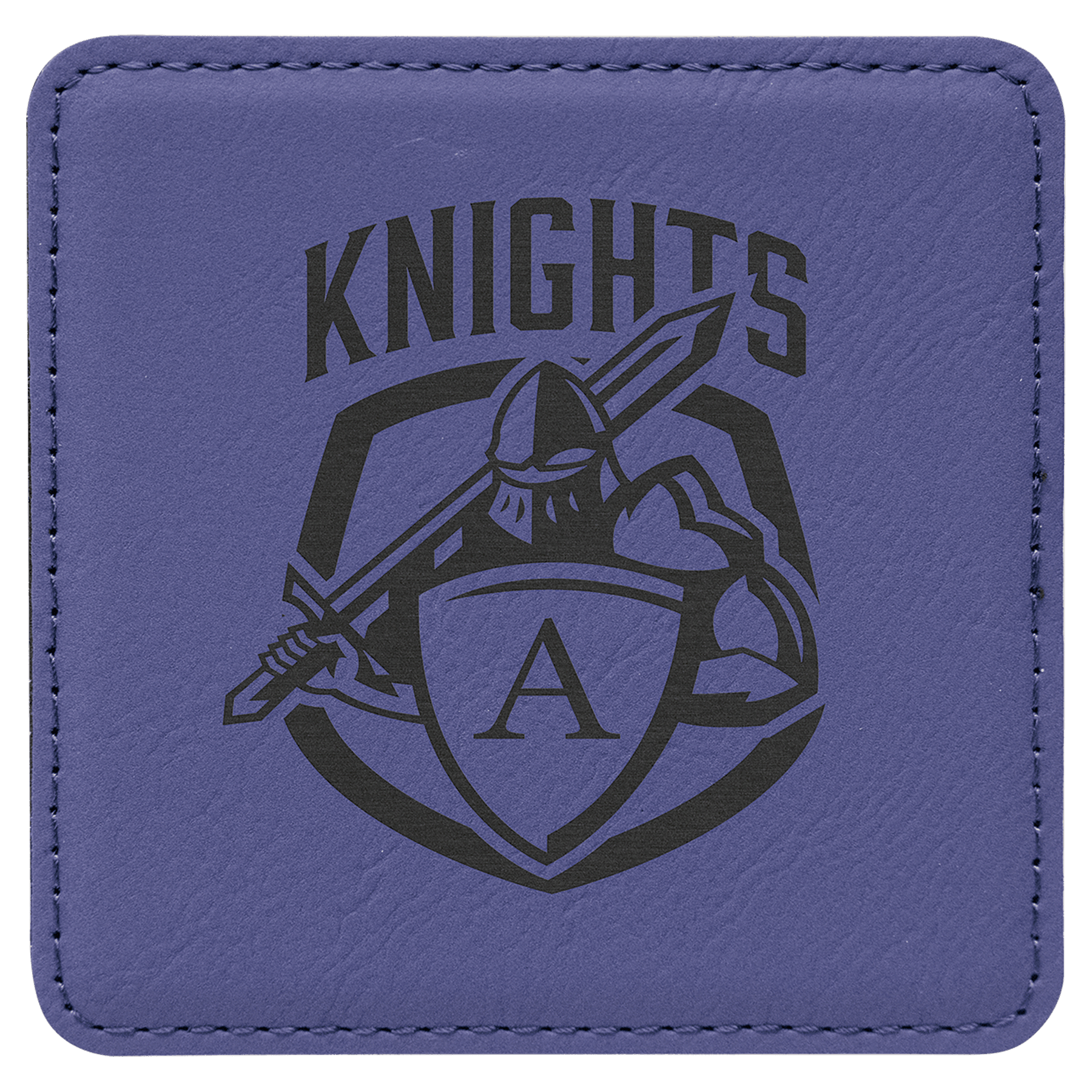 4" x 4" Square Laserable Leatherette Coaster