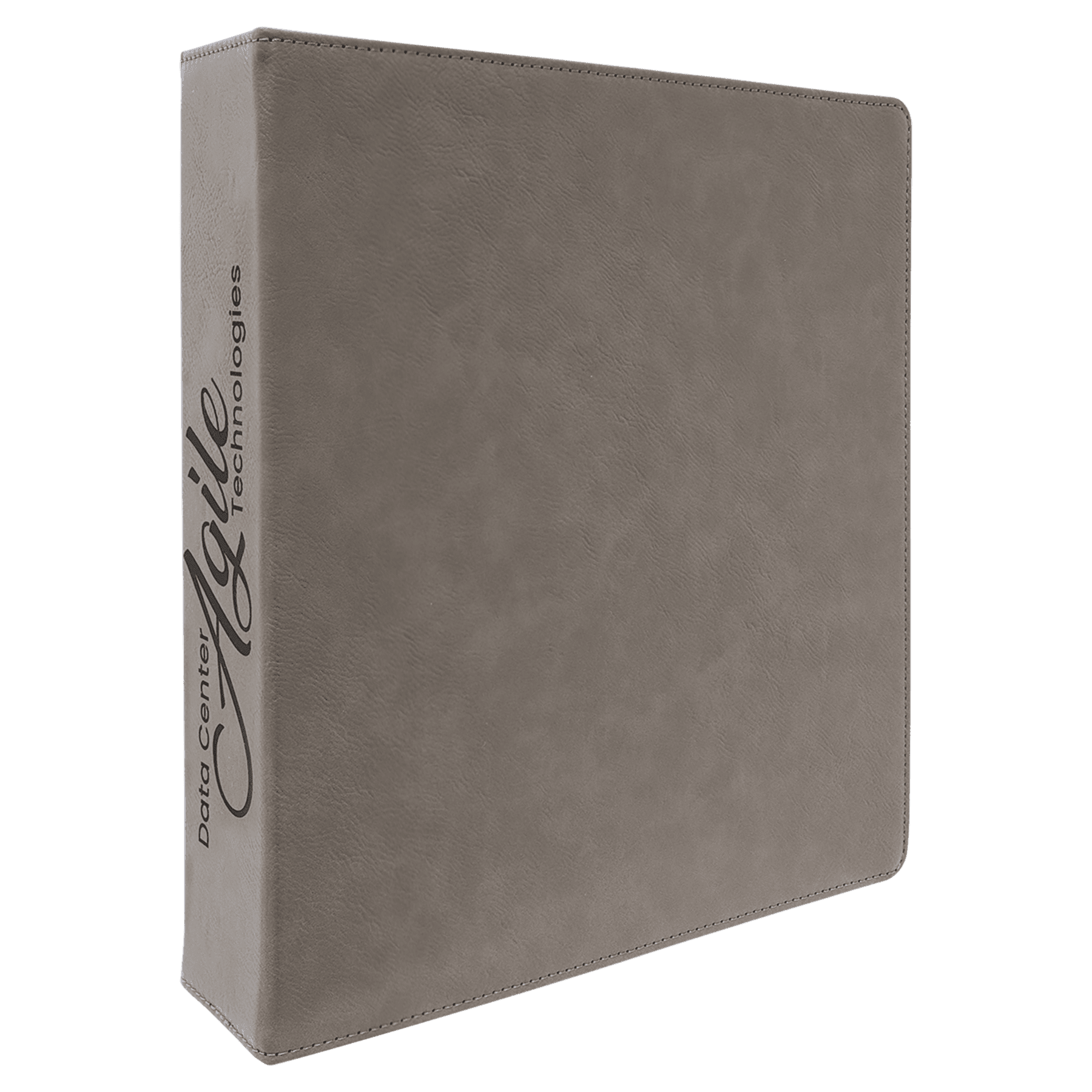 11" x 11 1/2" Laserable Leatherette 3 Ring Binder with 2" Slant D Rings