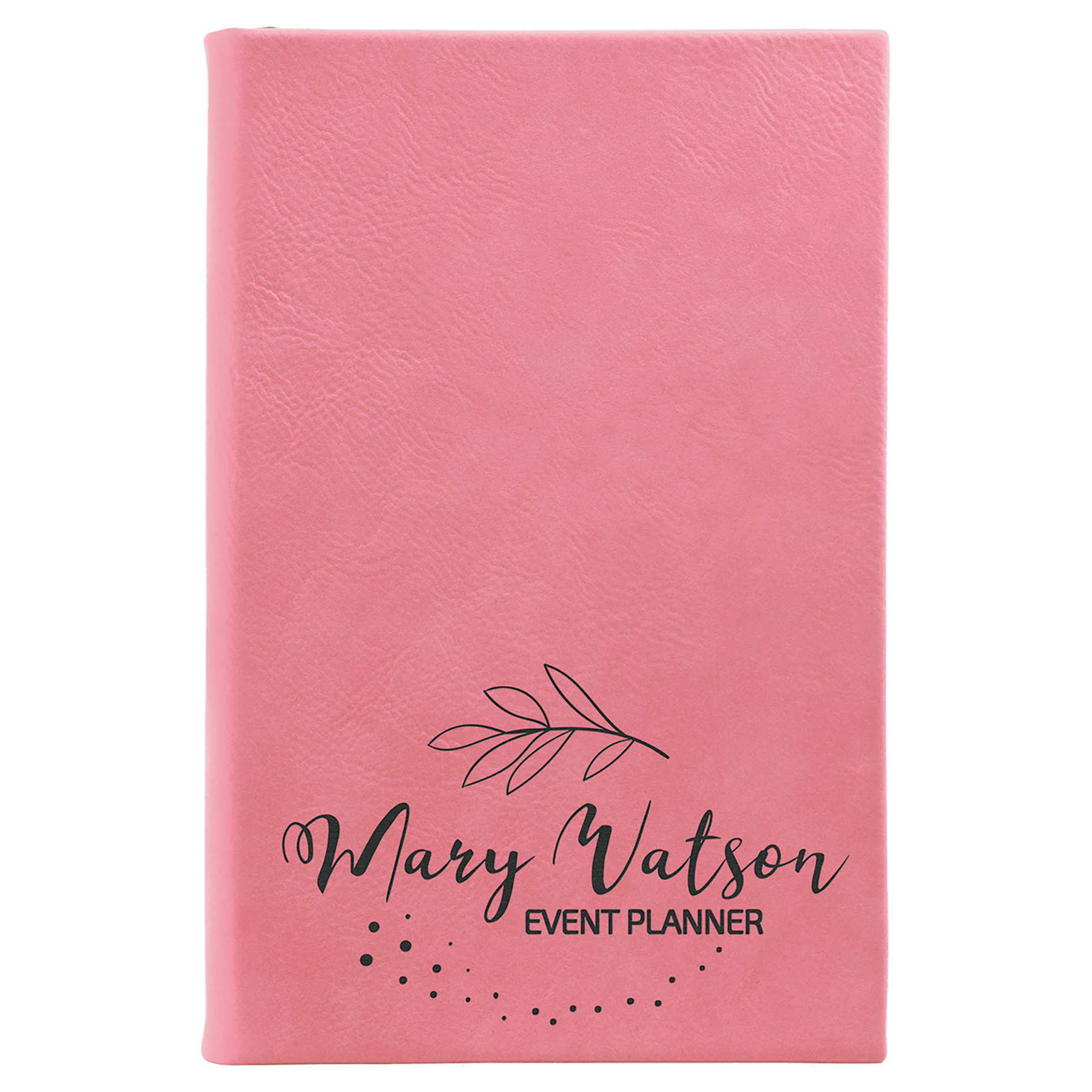 5 1/4" x 8 1/4" Laserable Leatherette Sketch Book with Unlined Notepad