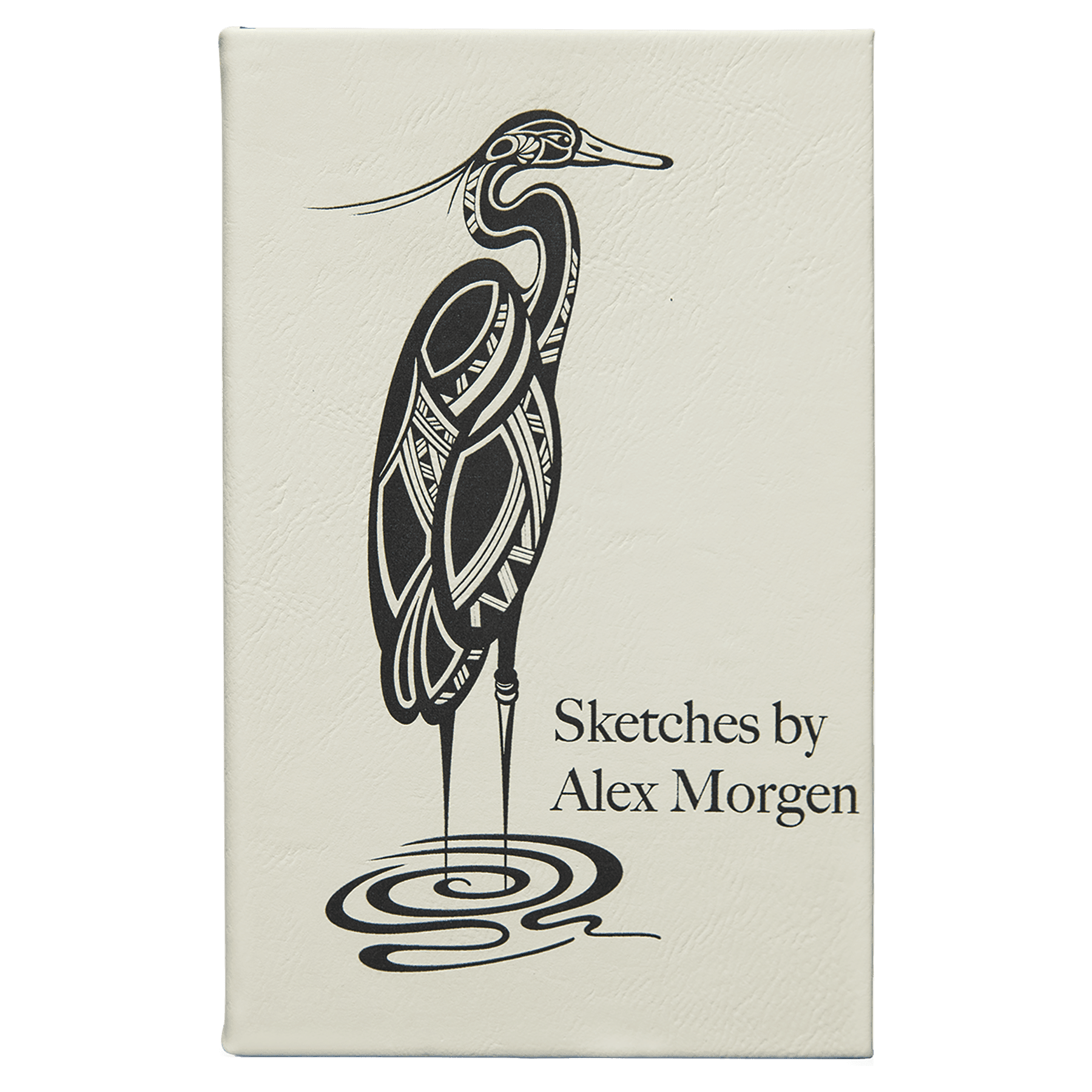 5 1/4" x 8 1/4" Laserable Leatherette Sketch Book with Unlined Notepad