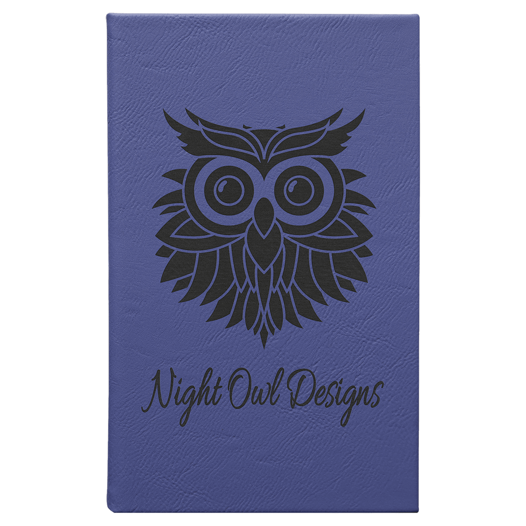5 1/4" x 8 1/4" Laserable Leatherette Sketch Book with Unlined Notepad