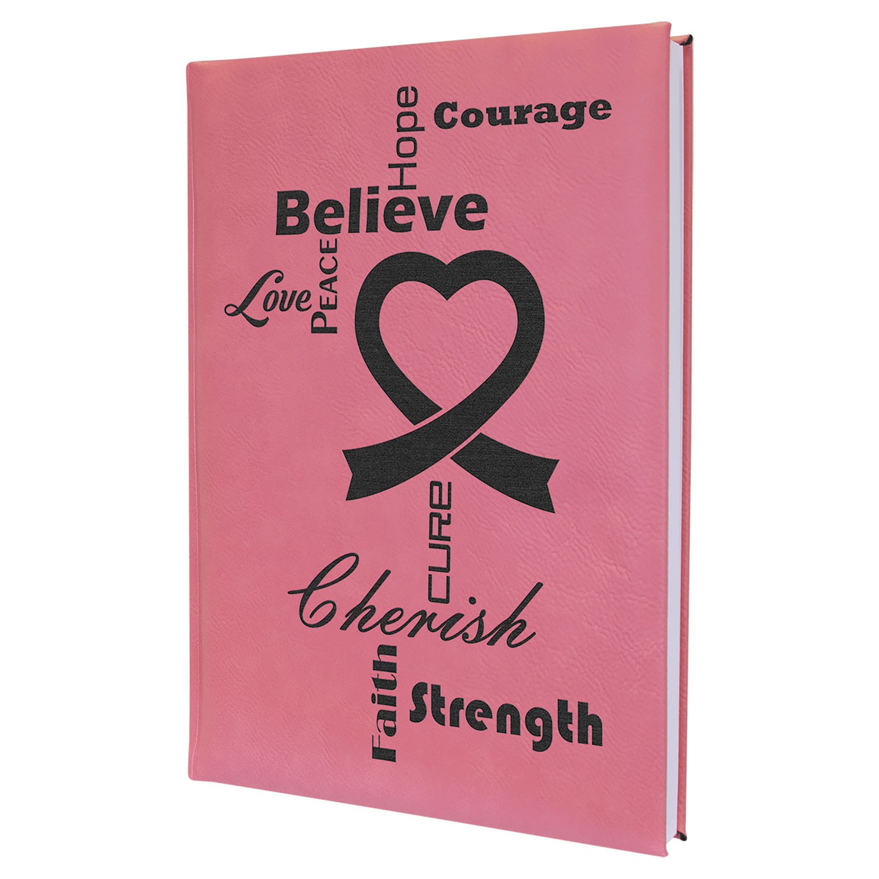 7" x 9 3/4" Laserable Leatherette Journal with Lined Notepad