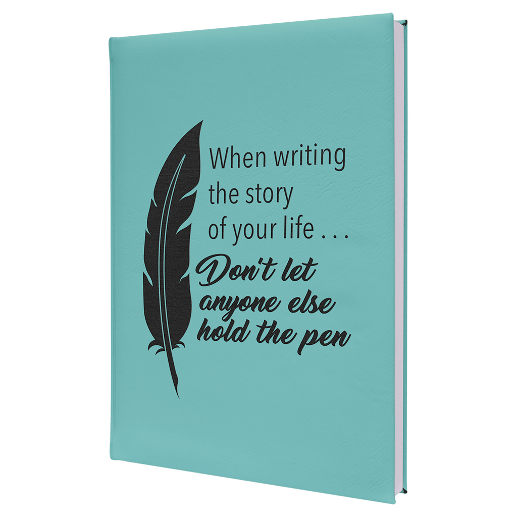7" x 9 3/4" Laserable Leatherette Journal with Lined Notepad