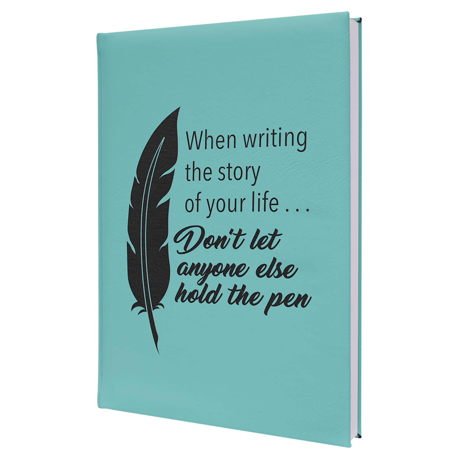 7" x 9 3/4" Laserable Leatherette Journal with Lined Notepad