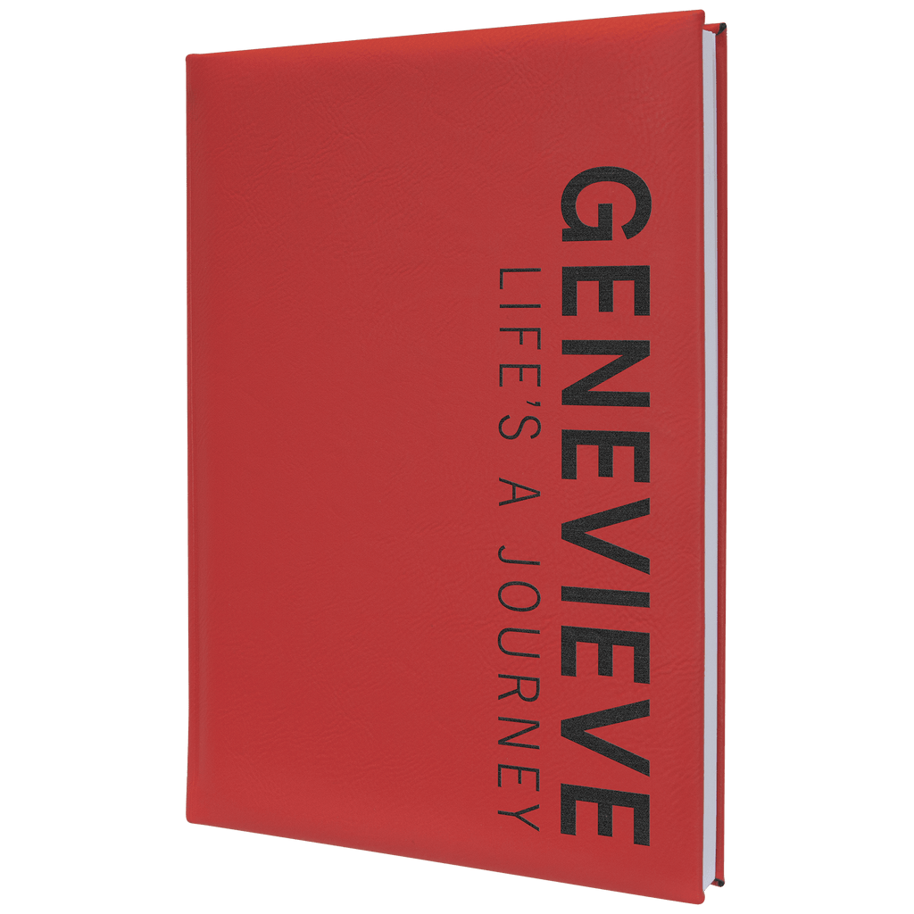 7" x 9 3/4" Laserable Leatherette Journal with Lined Notepad