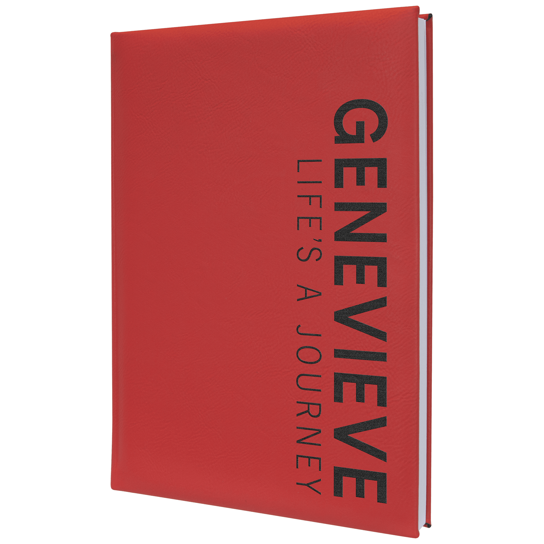 7" x 9 3/4" Laserable Leatherette Journal with Lined Notepad