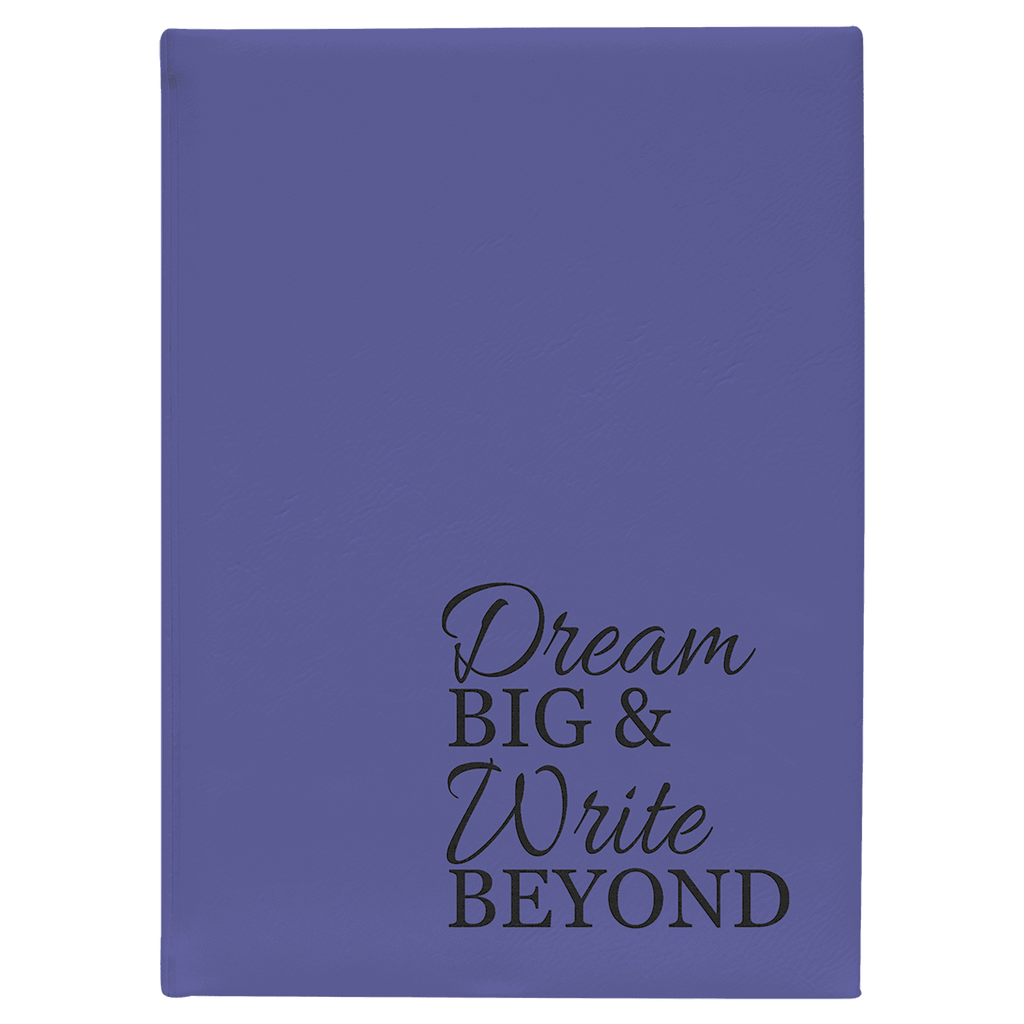 7" x 9 3/4" Laserable Leatherette Journal with Lined Notepad