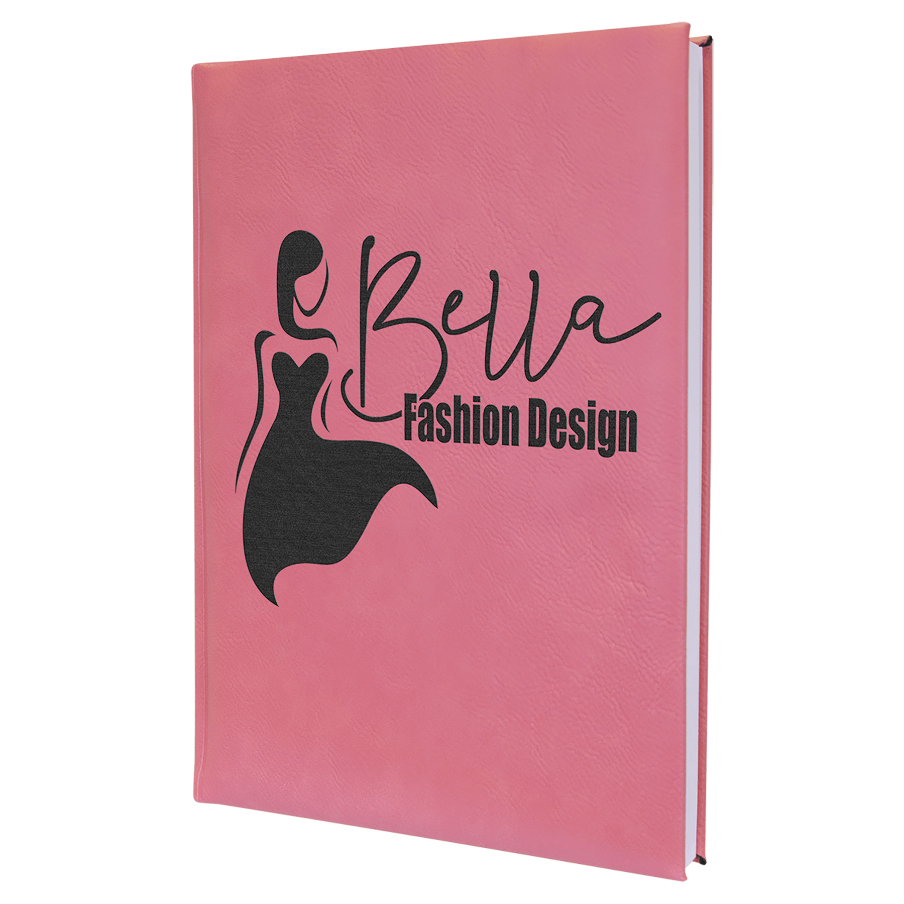 7" x 9 3/4" Laserable Leatherette Sketch Book with Unlined Notepad