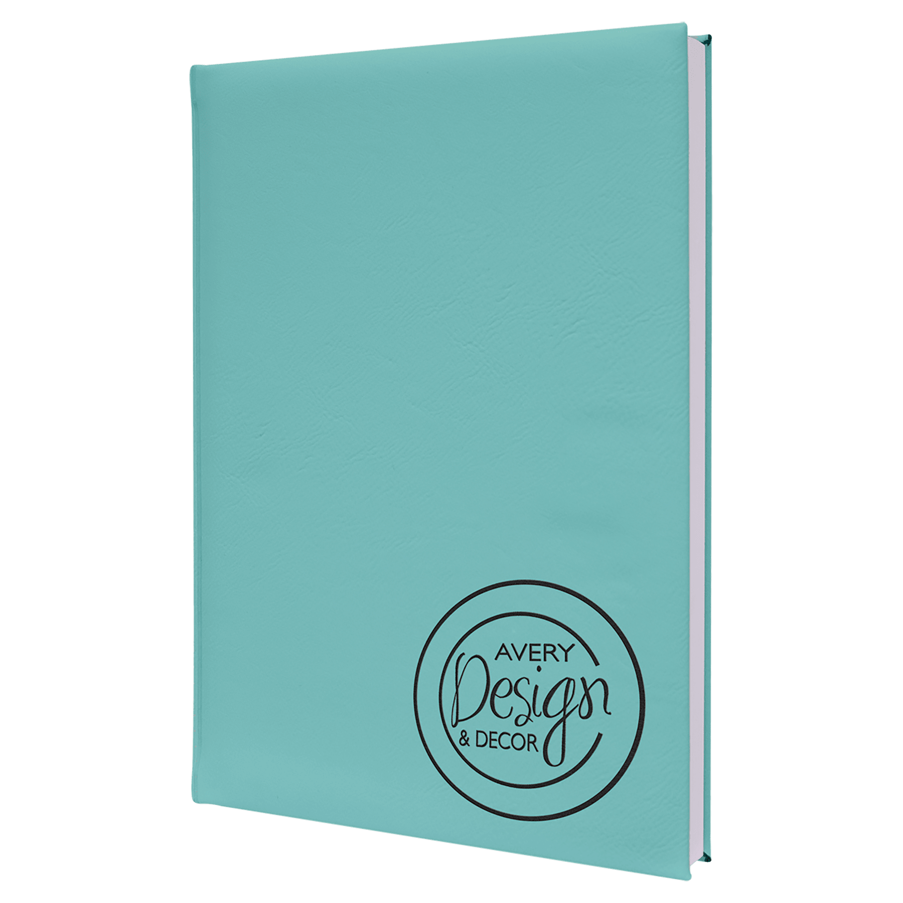 7" x 9 3/4" Laserable Leatherette Sketch Book with Unlined Notepad