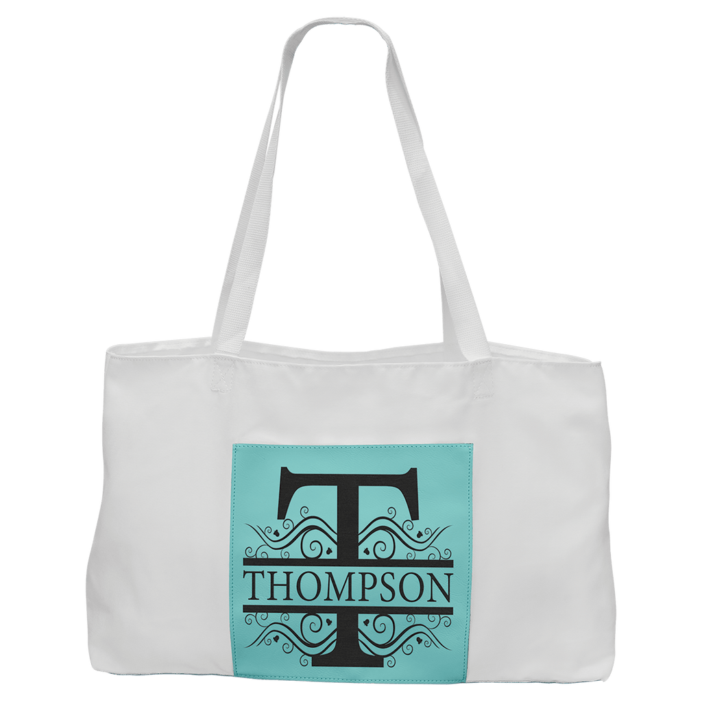 19" x 12" White Bag with 5" Laserable Leatherette Gusset