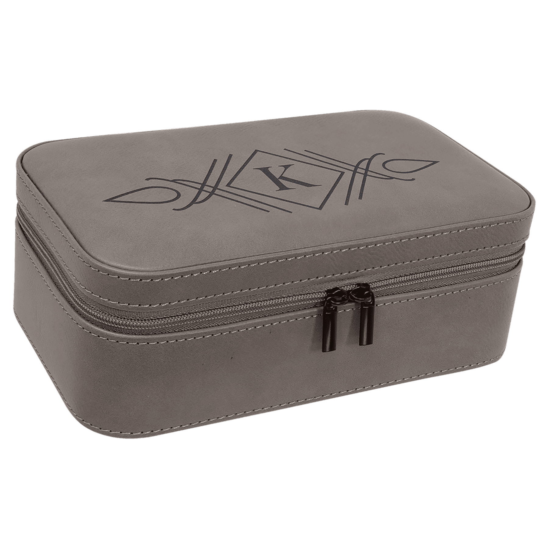 7 1/2" X 4 1/2" Laserable Leatherette Jewelry Box