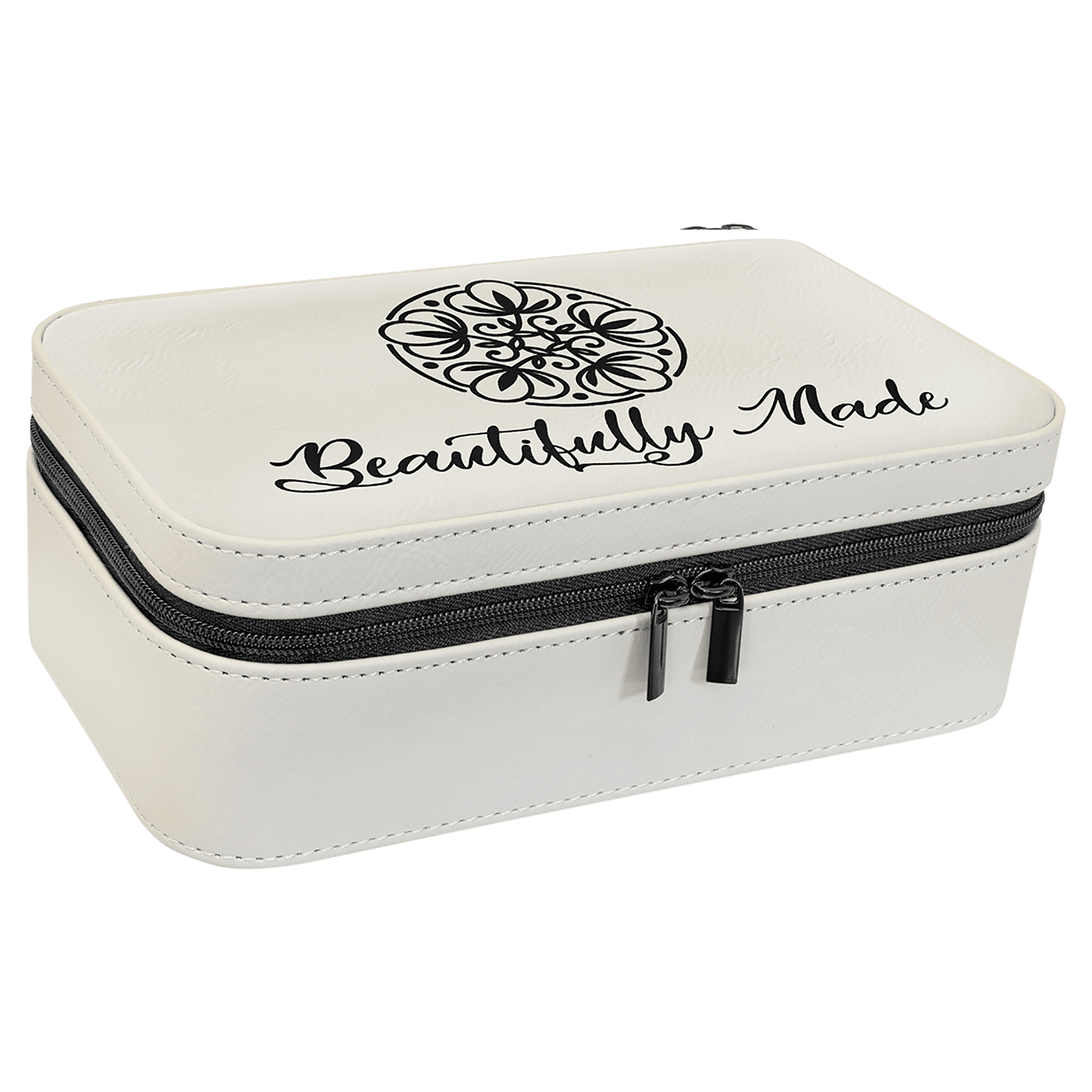 7 1/2" X 4 1/2" Laserable Leatherette Jewelry Box