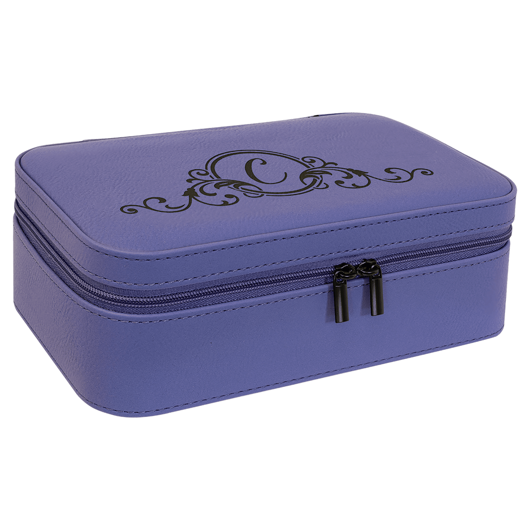 7 1/2" X 4 1/2" Laserable Leatherette Jewelry Box