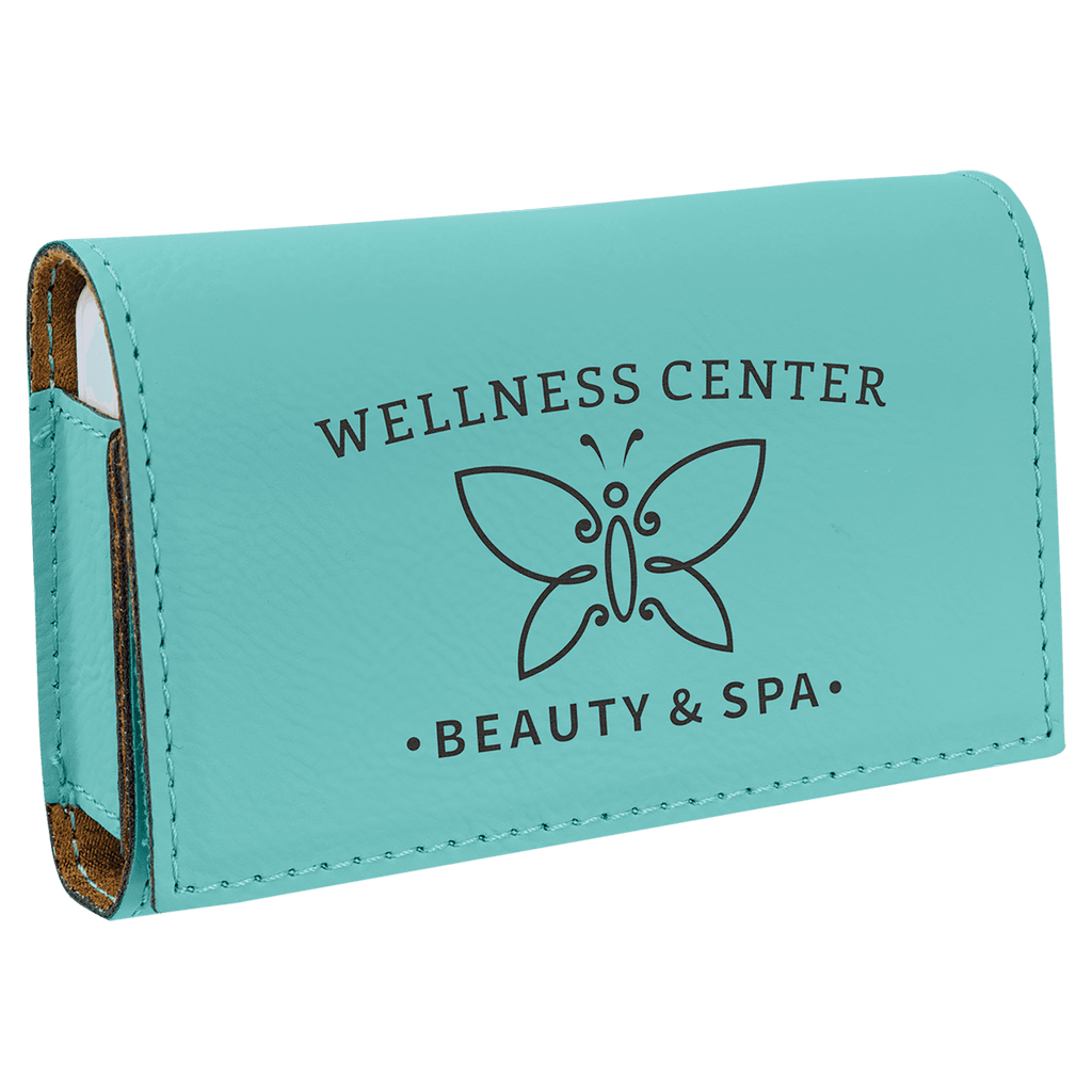 4 3/4" x 3 1/8" Laserable Leatherette  Pill Box