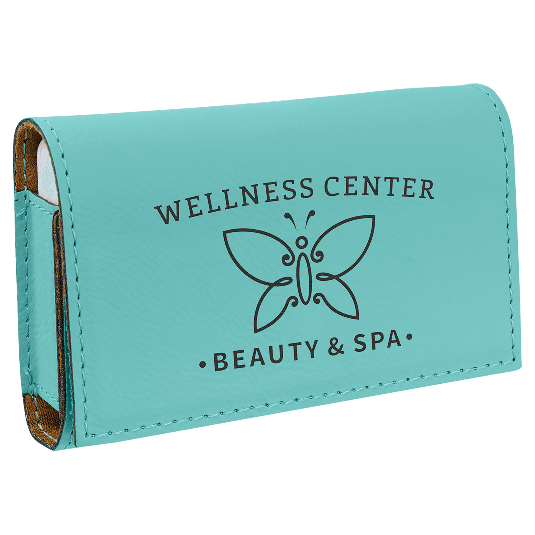 4 3/4" x 3 1/8" Laserable Leatherette  Pill Box