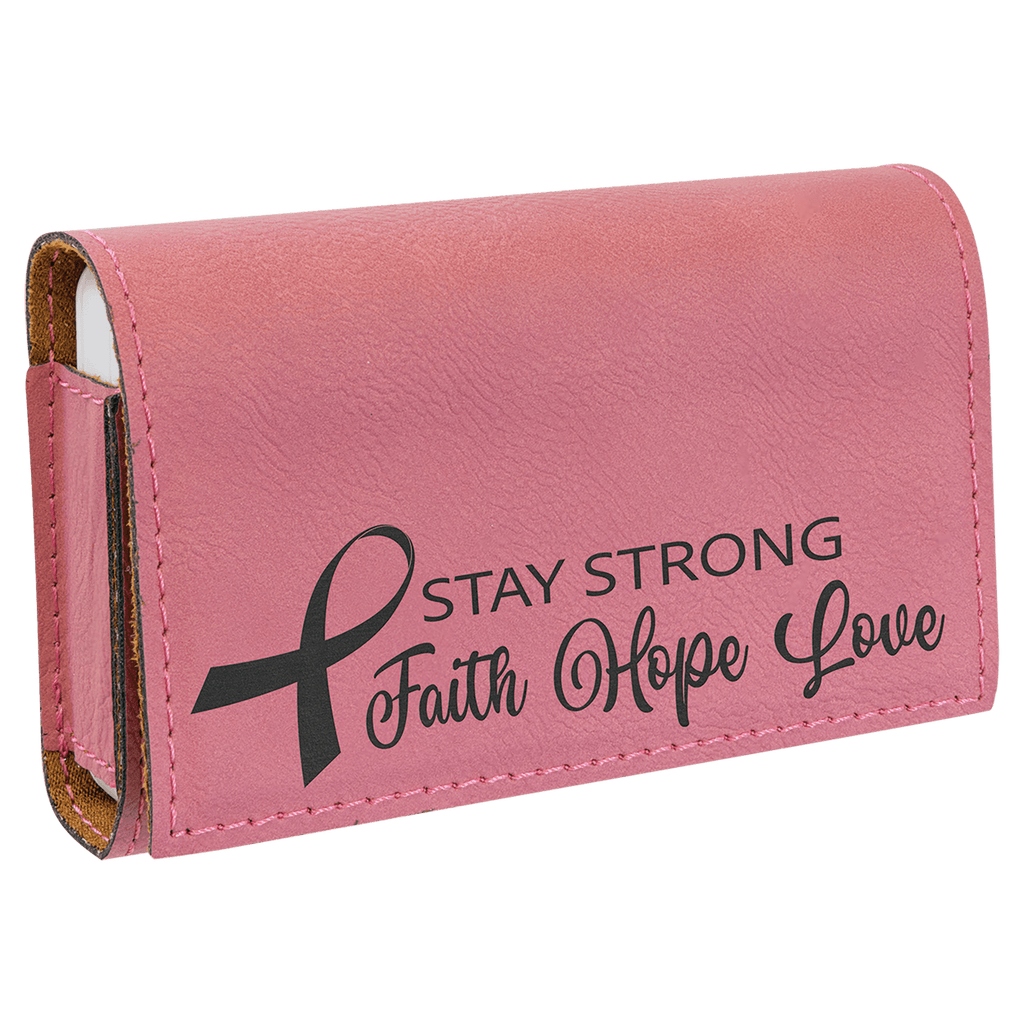 4 3/4" x 3 1/8" Laserable Leatherette  Pill Box