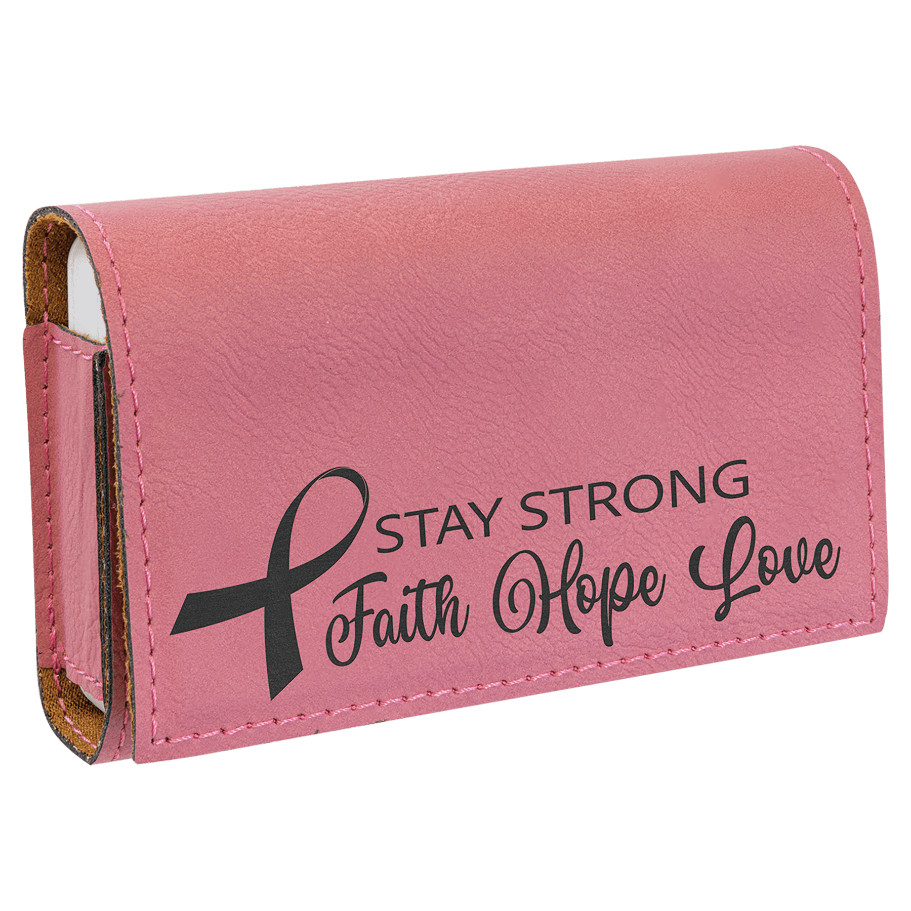 4 3/4" x 3 1/8" Laserable Leatherette  Pill Box