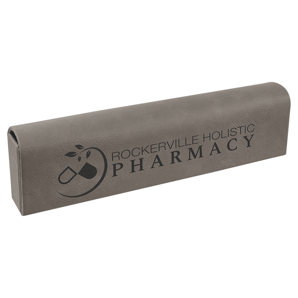9 3/4" x 2 1/2" Laserable Leatherette Pill Box