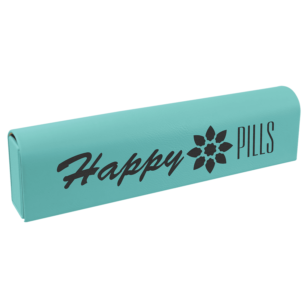 9 3/4" x 2 1/2" Laserable Leatherette Pill Box