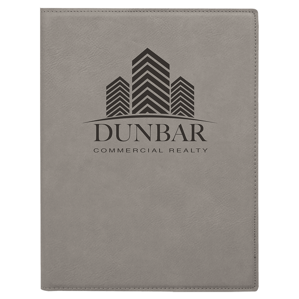 7" x 9" Laserable Leatherette Small Portfolio with Notepad