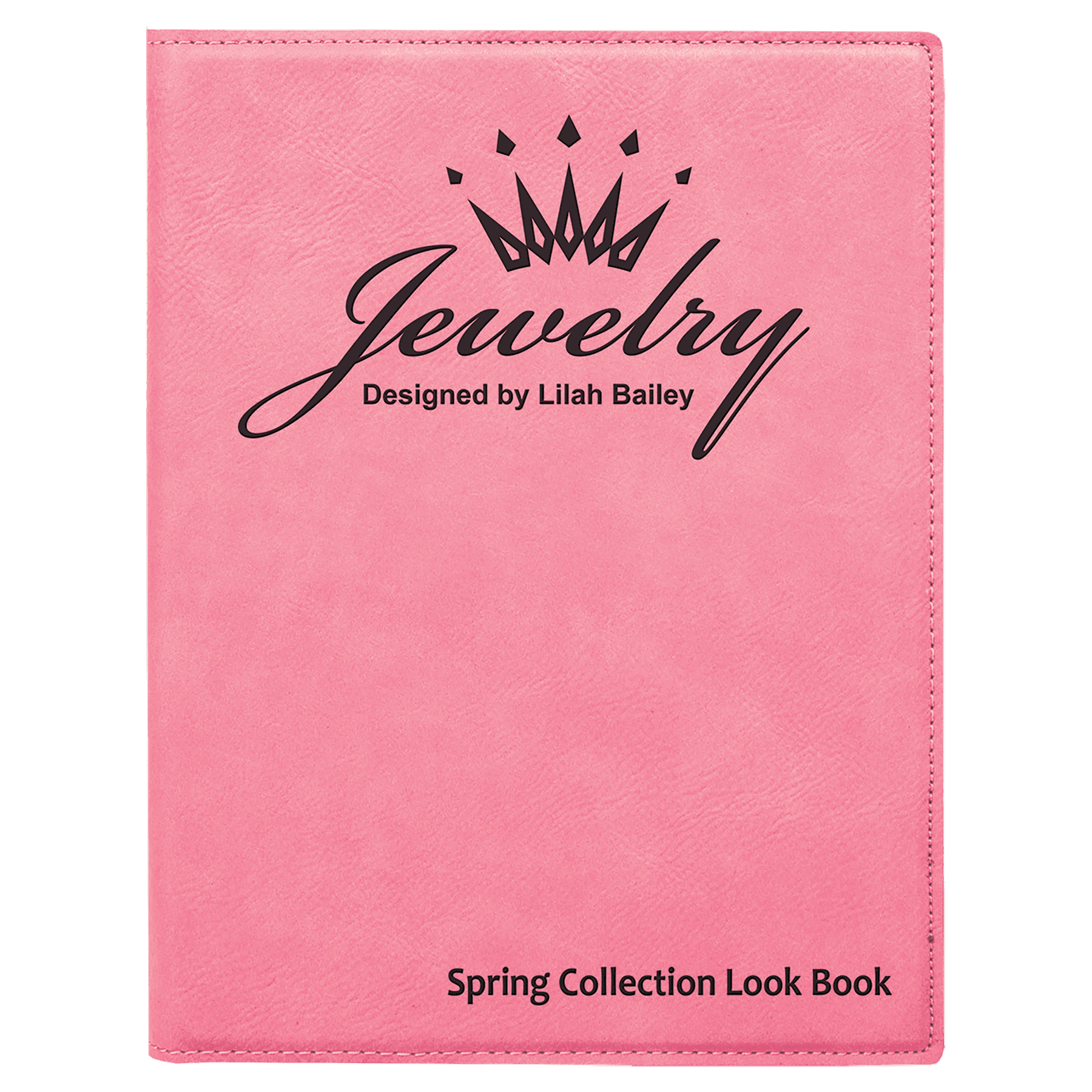 7" x 9" Laserable Leatherette Small Portfolio with Notepad