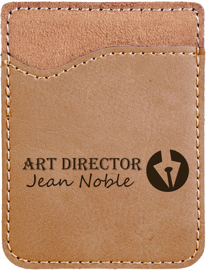 Light Laserable Leatherette Phone Wallet