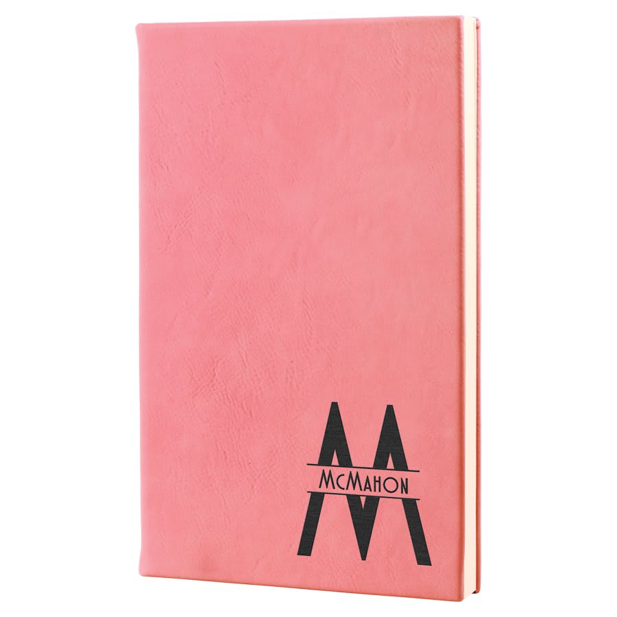 5 1/4" x 8 1/4" Laserable Leatherette Journal with Lined Notepad