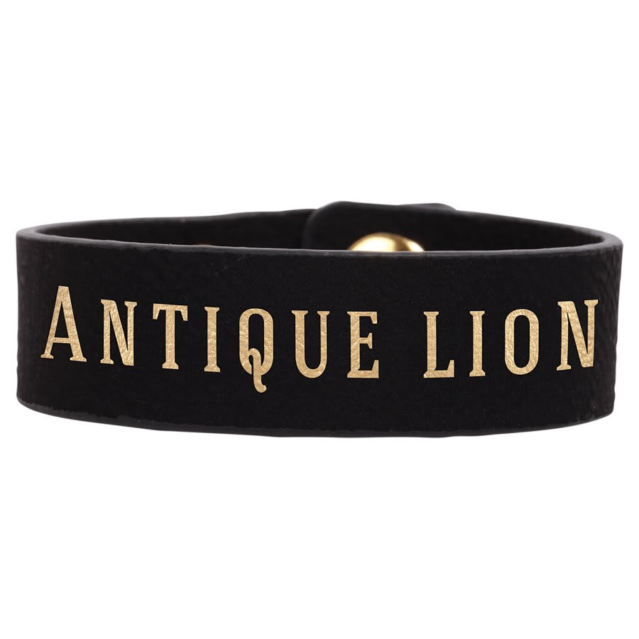 8 1/2" x 3/4"/Gold Laserable Leatherette Youth Cuff Bracelet