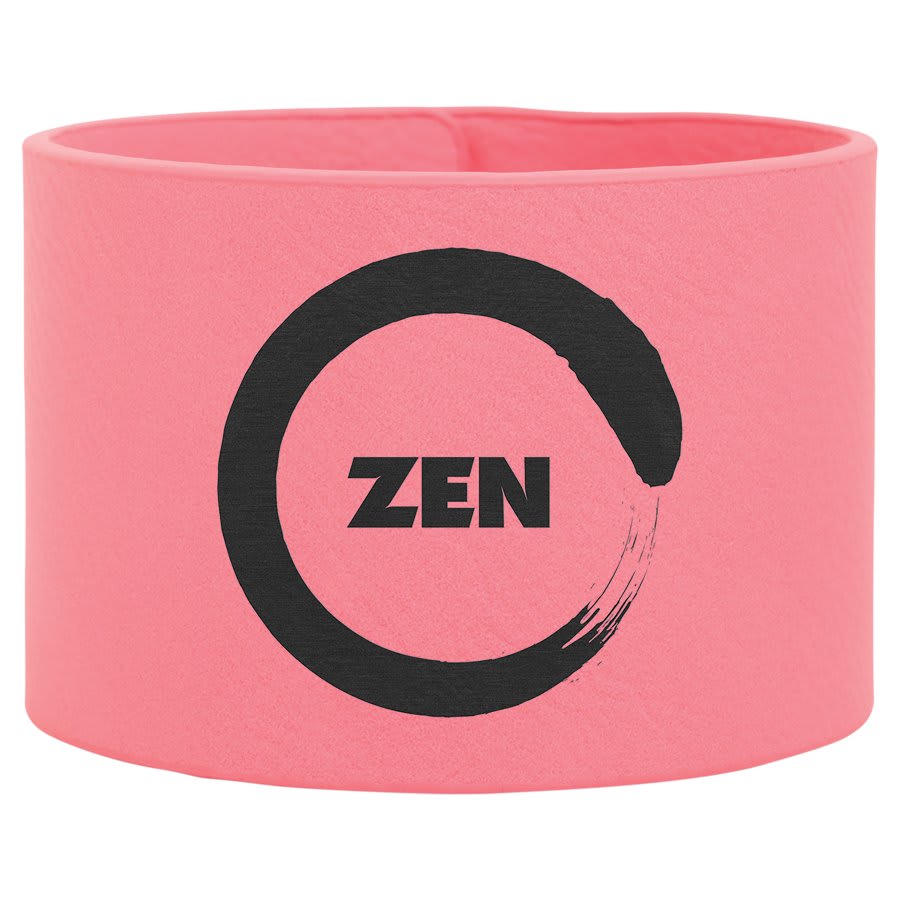 9 1/2" x 2" Laserable Leatherette Cuff Bracelet