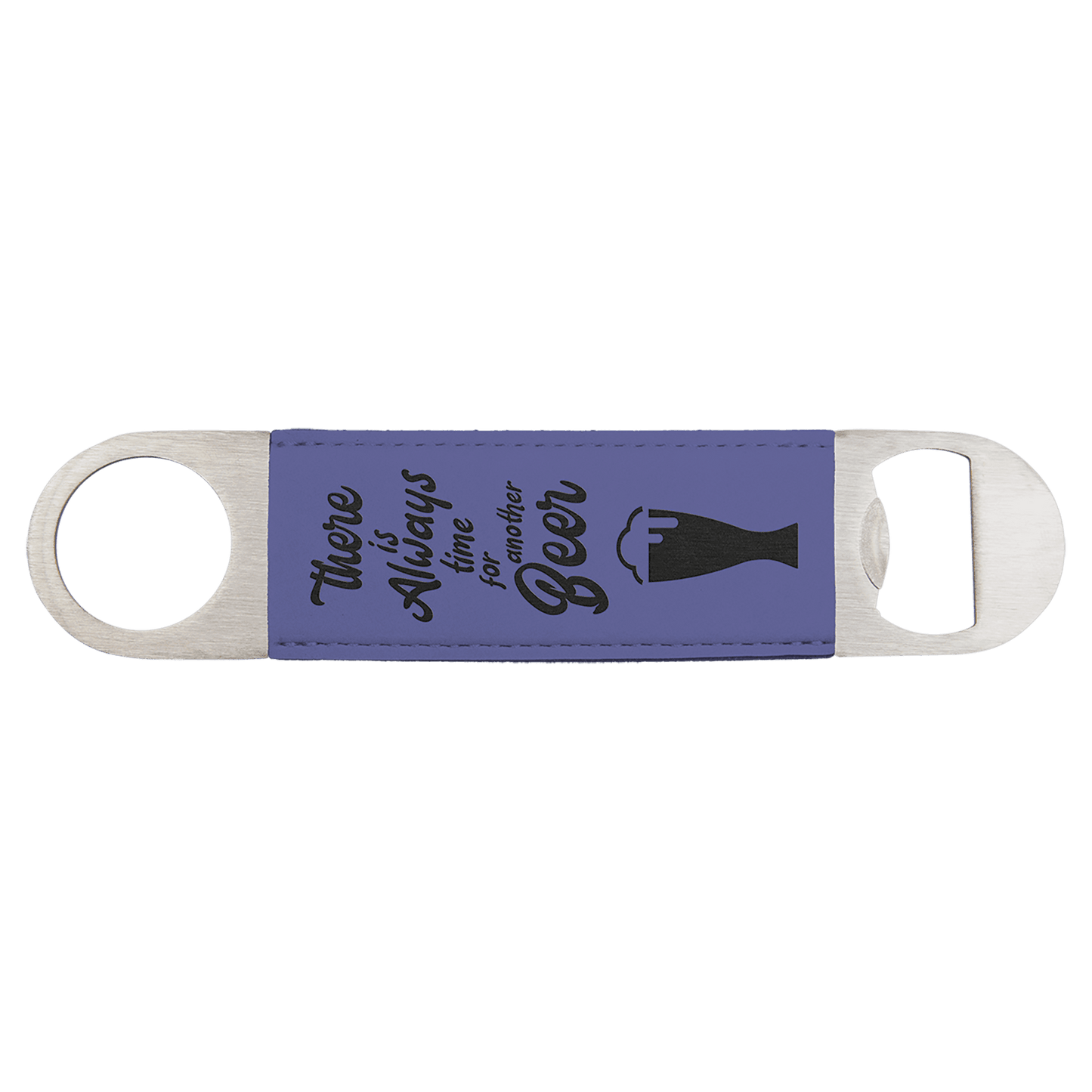 1 1/2" x 7" Laserable Leatherette Bottle Opener