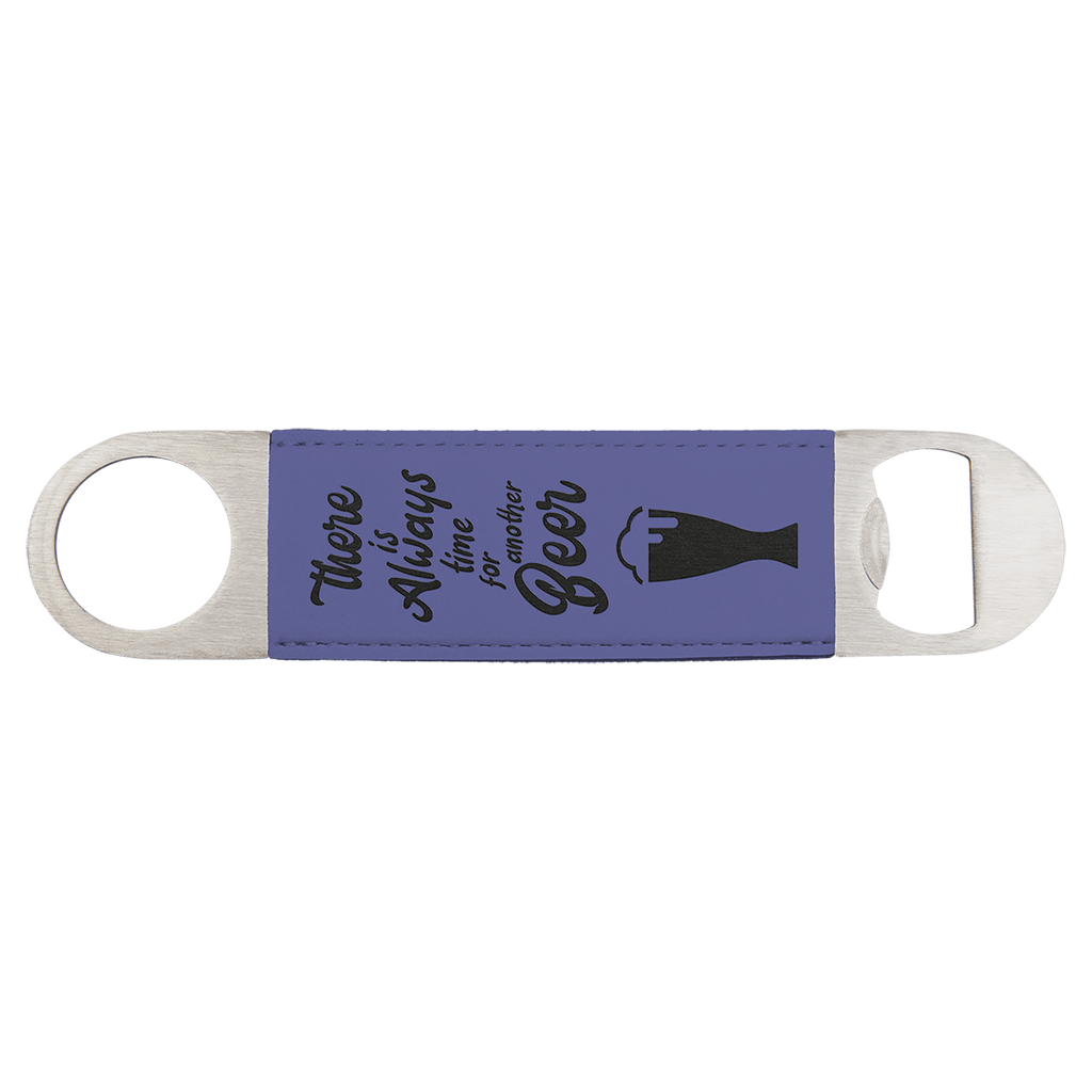 1 1/2" x 7" Laserable Leatherette Bottle Opener