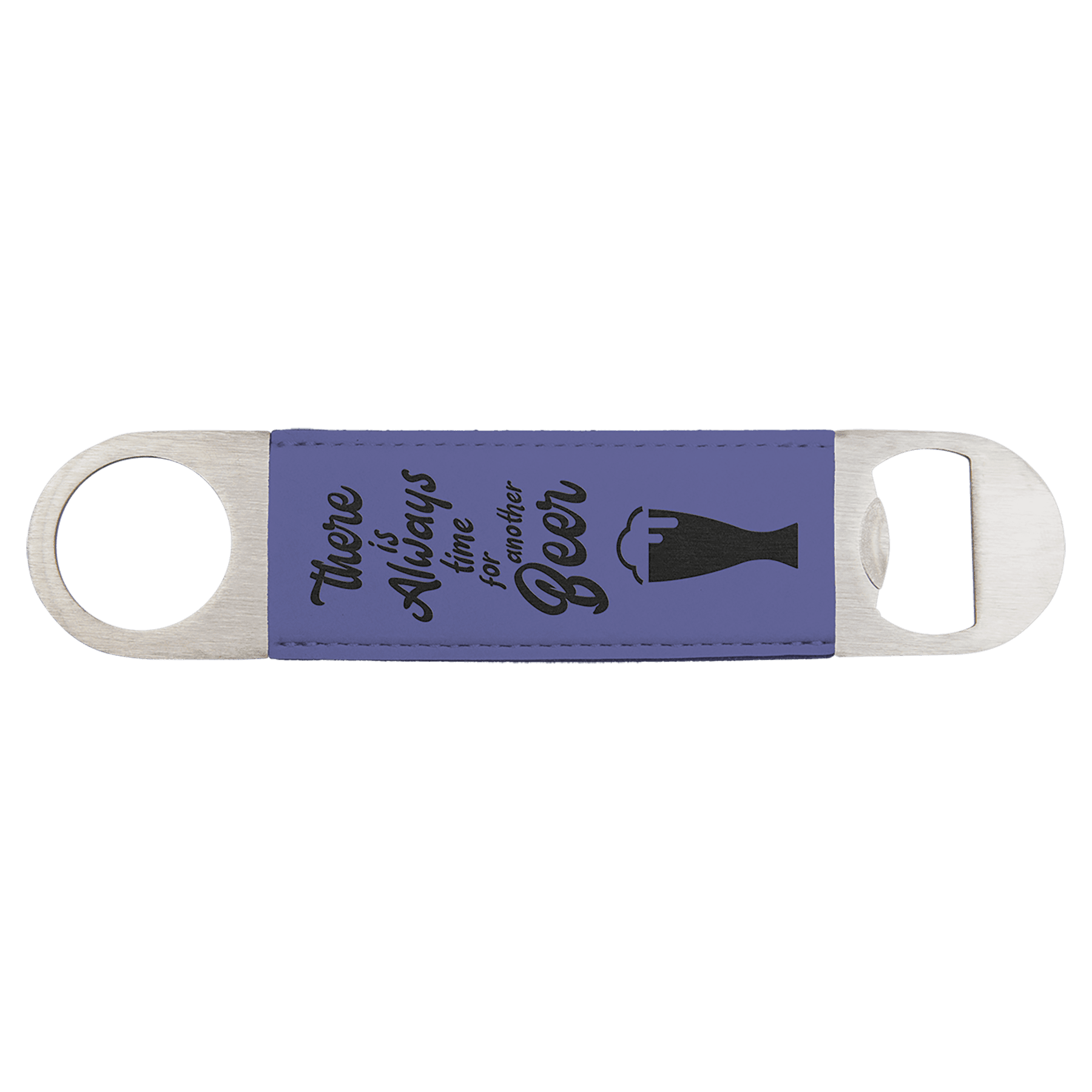 1 1/2" x 7" Laserable Leatherette Bottle Opener