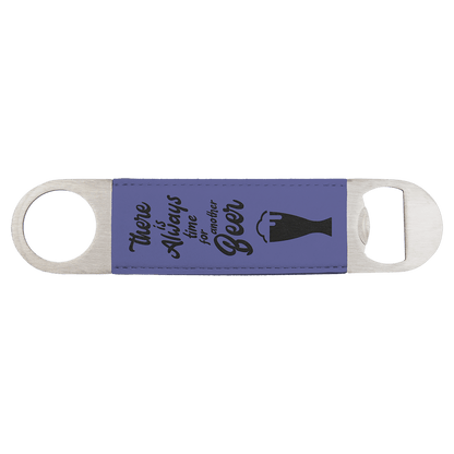 1 1/2" x 7" Laserable Leatherette Bottle Opener