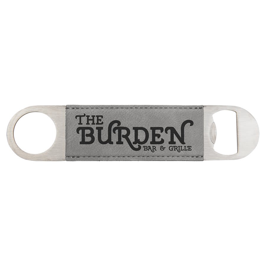 1 1/2" x 7" Laserable Leatherette Bottle Opener